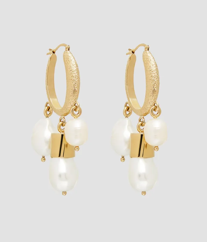 Pearl Hoop Earring sold by ERDEM