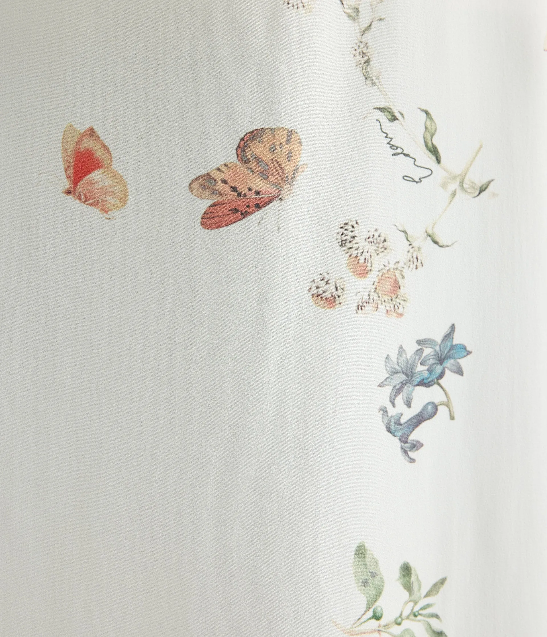 Printed Crepe Draped Midi Skirt sold by ERDEM product image thumbnail 5