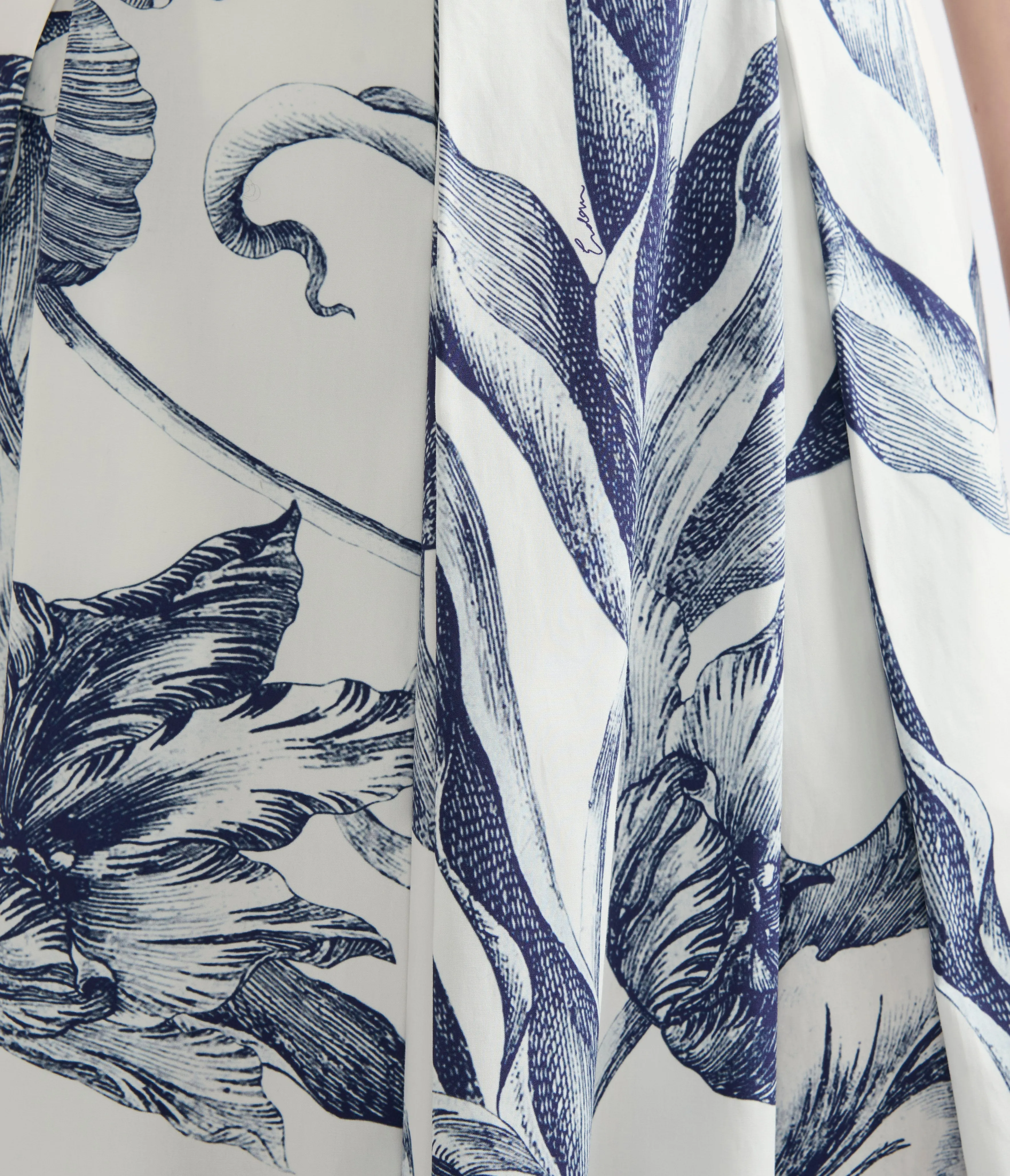 Floral Print Pleated Midi Skirt sold by ERDEM product image thumbnail 5