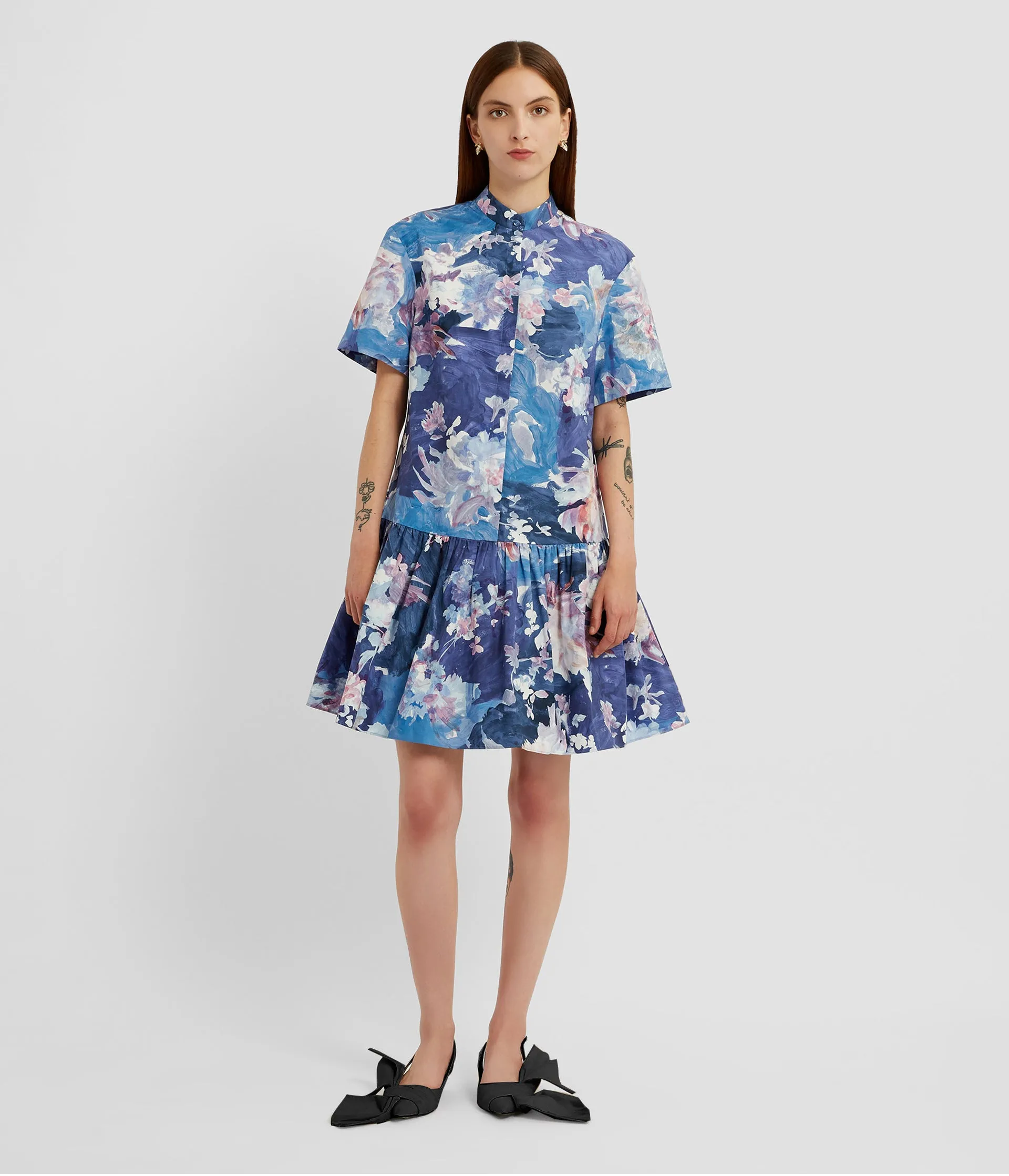Floral Print Peplum Mini Dress sold by ERDEM product image thumbnail 2