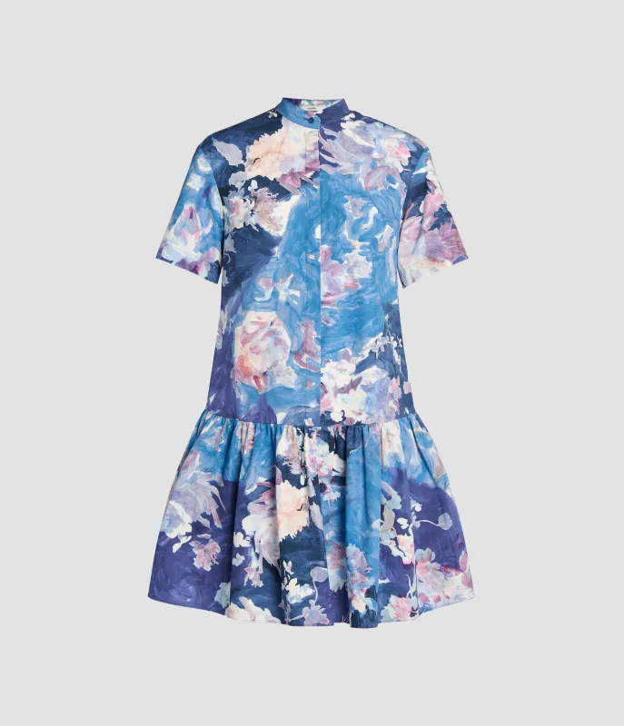 Floral Print Peplum Mini Dress sold by ERDEM