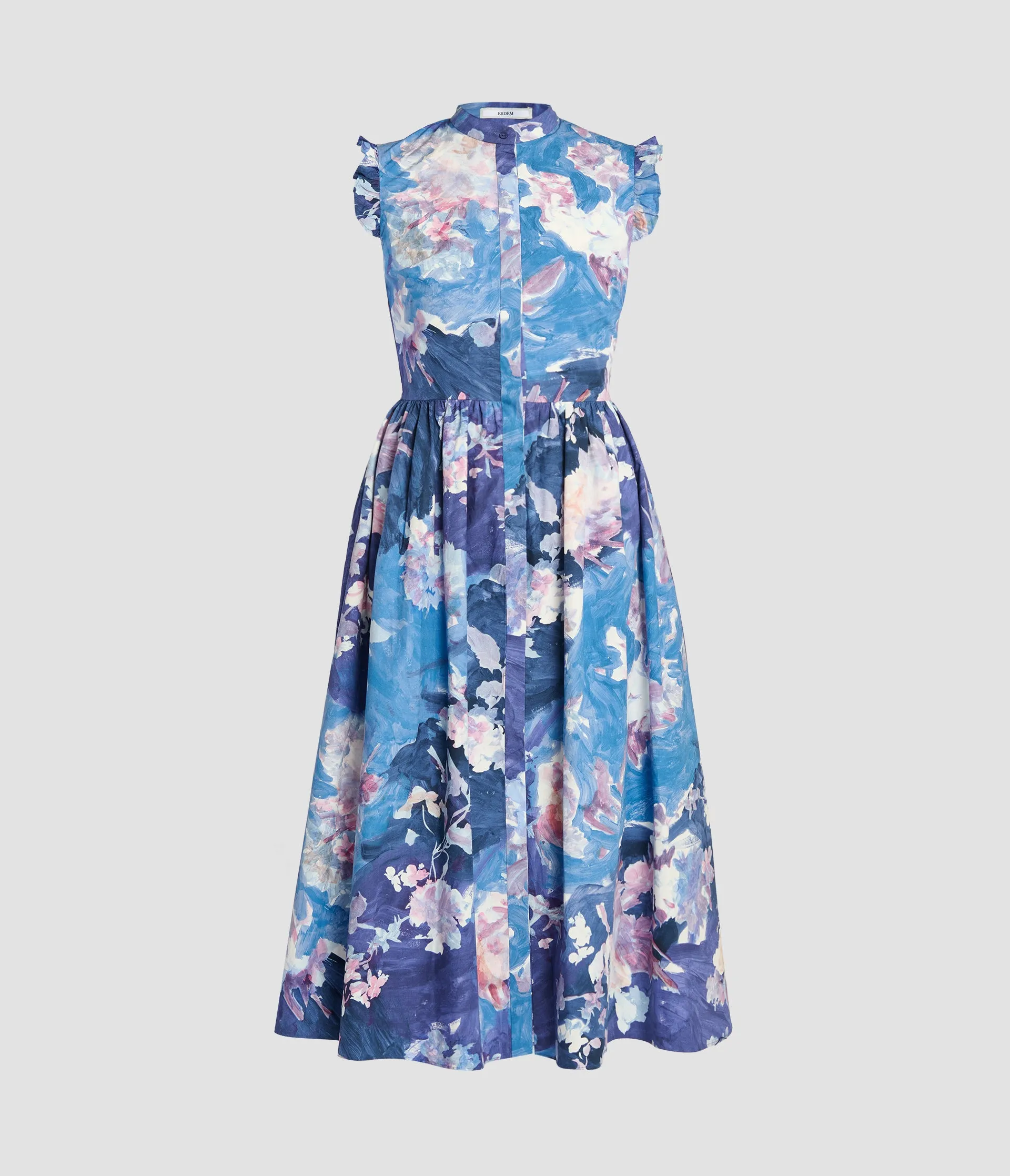 Floral Print Flared Midi Dress sold by ERDEM