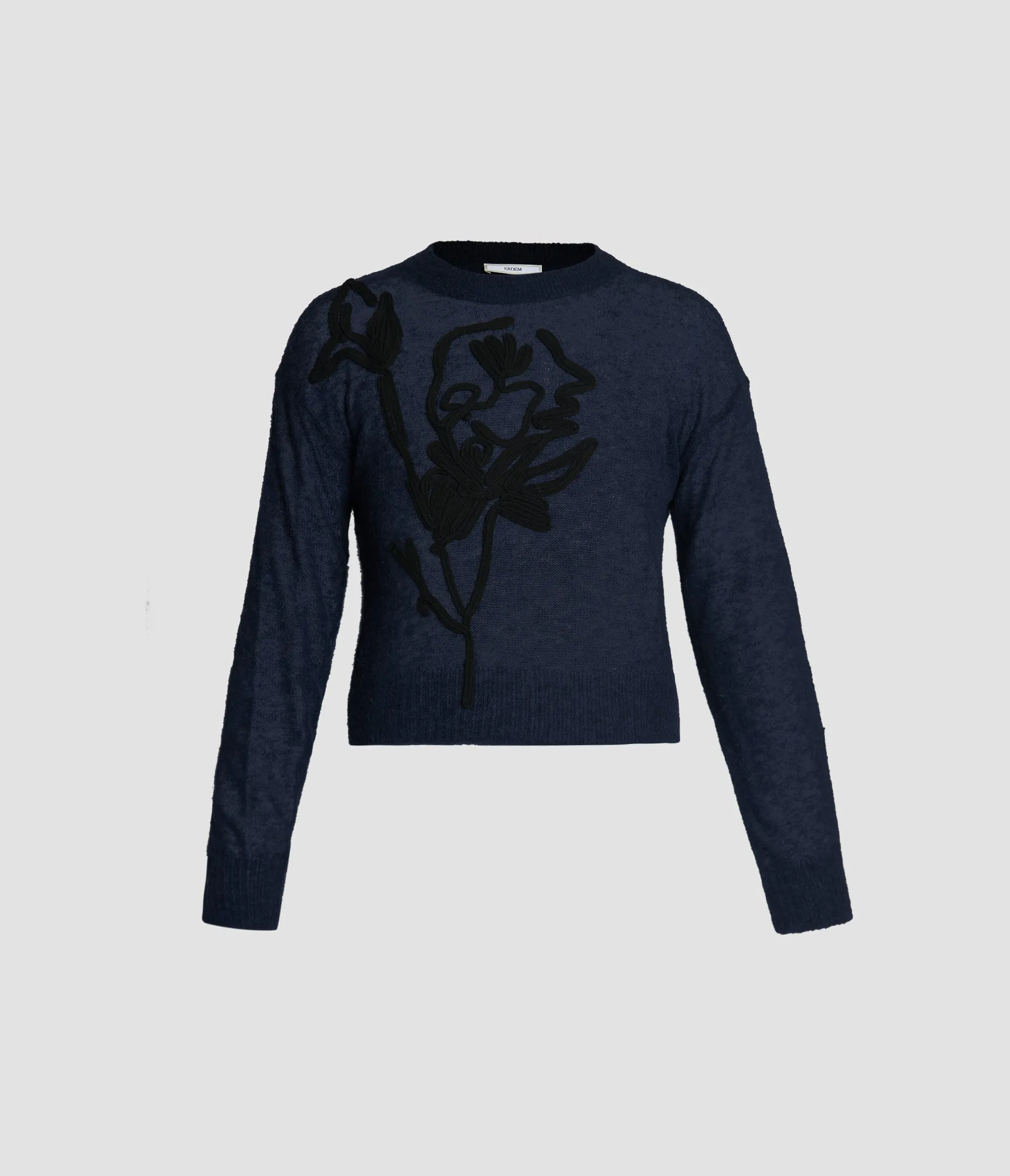 Alpaca and Wool-Blend Crew Neck Jumper sold by ERDEM