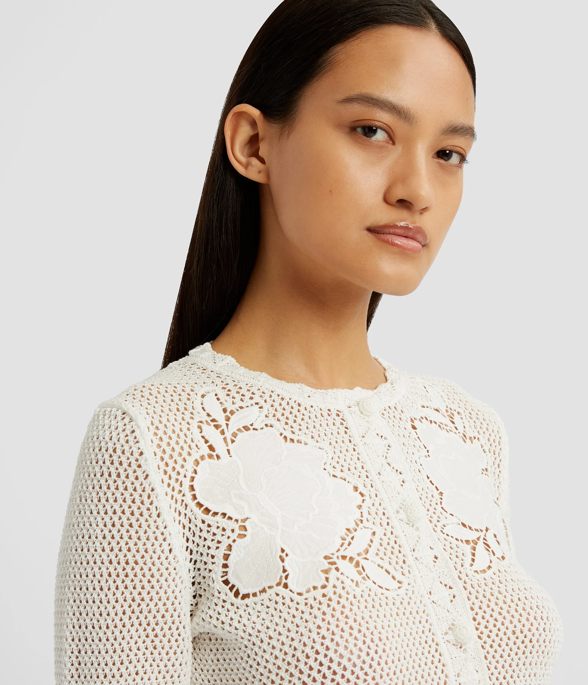 Long Sleeve Cardigan sold by ERDEM product image thumbnail 4