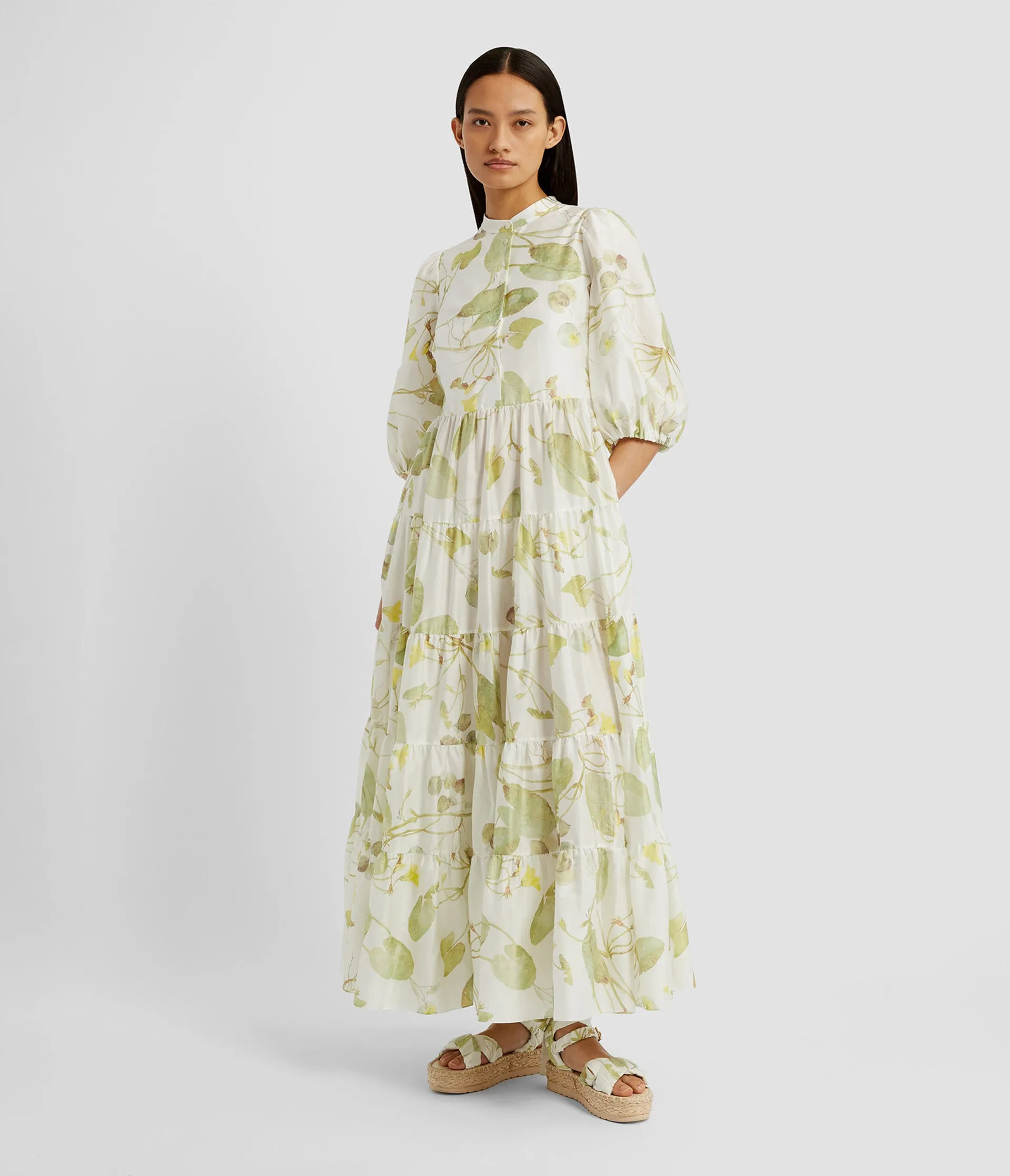 Short Sleeve Midi Dress sold by ERDEM product image thumbnail 2