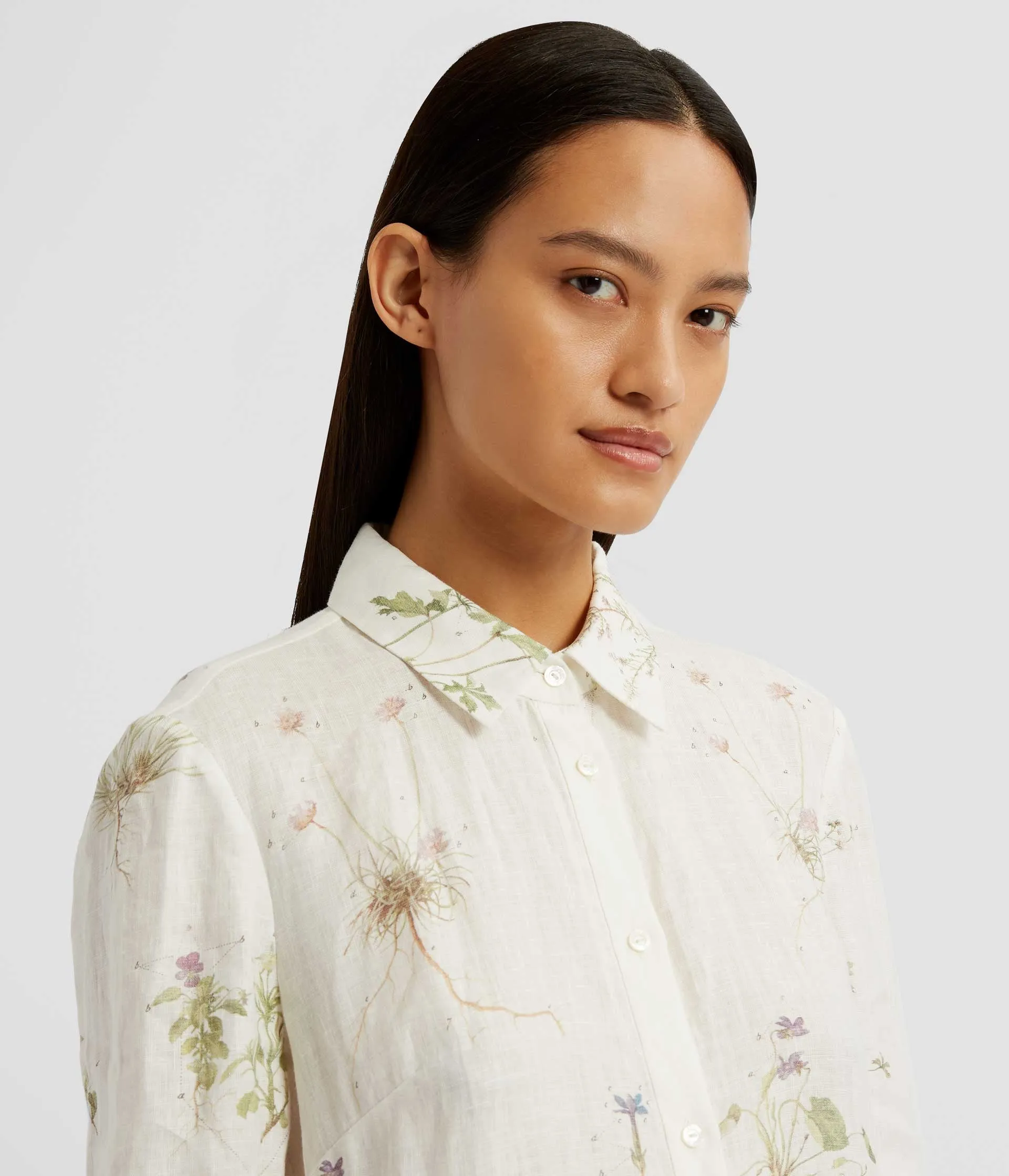 Long Sleeve Midi Shirt Dress sold by ERDEM product image thumbnail 4