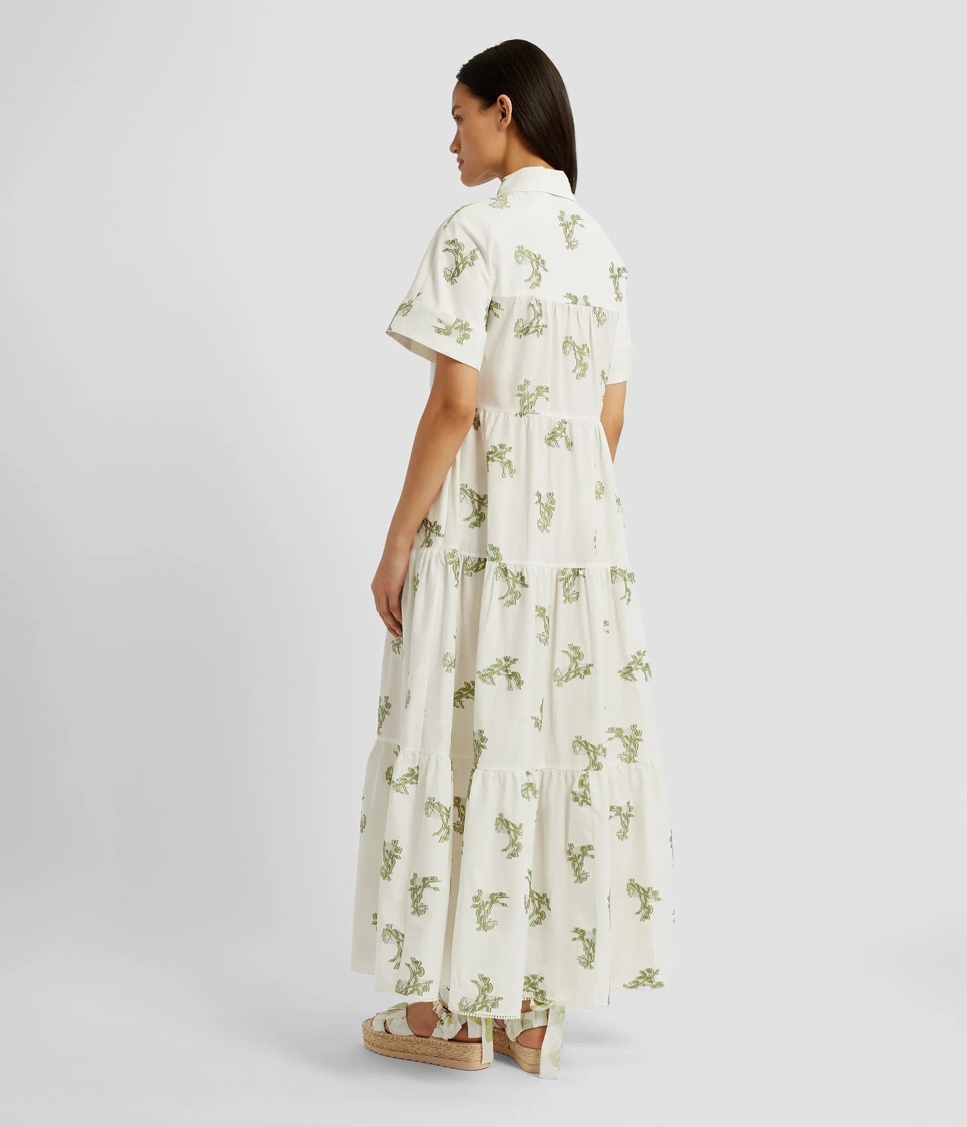 Short Sleeve Midi Shirt Dress sold by ERDEM product image thumbnail 3