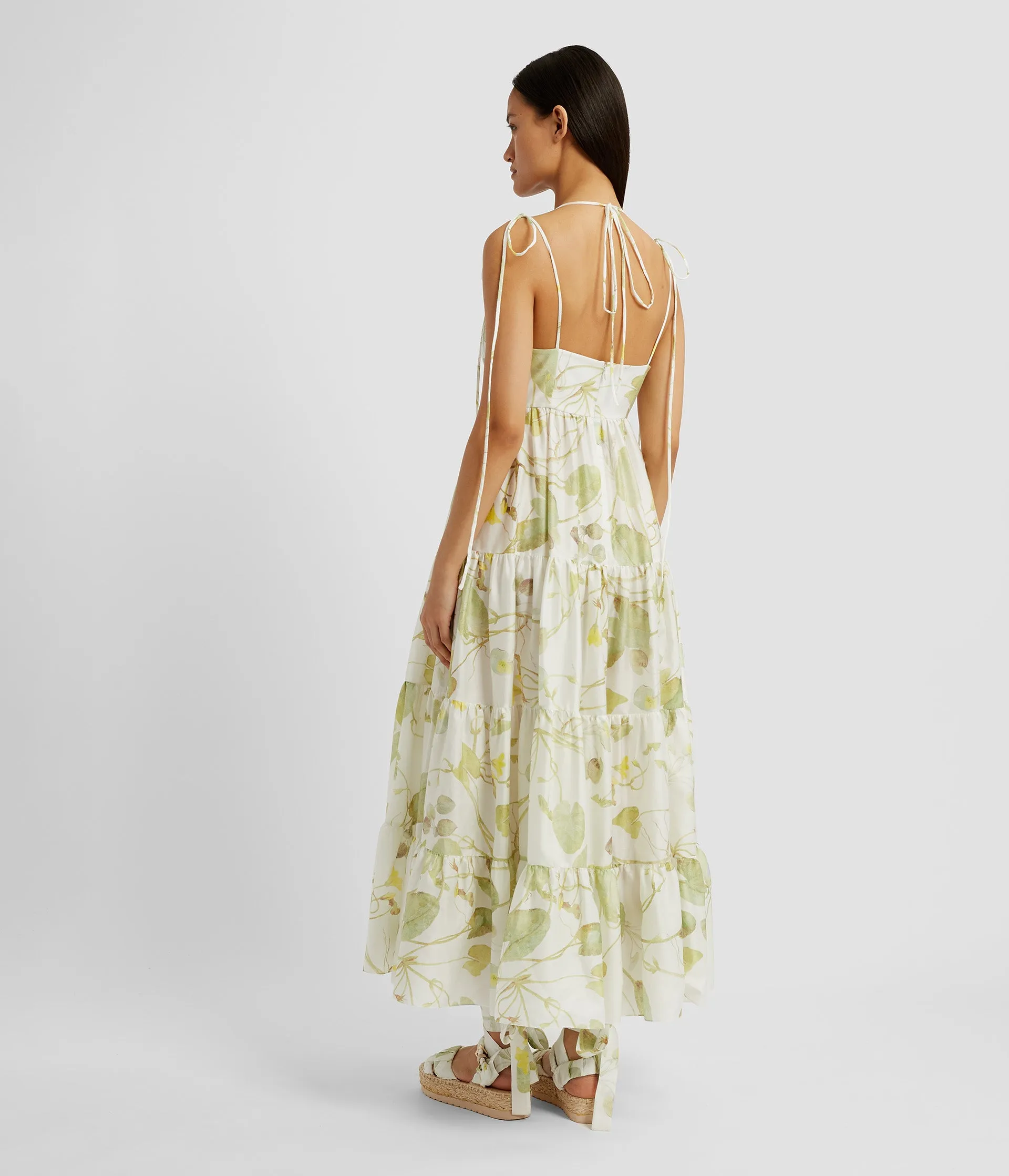 Strappy Fit And Flare Dress sold by ERDEM product image thumbnail 3