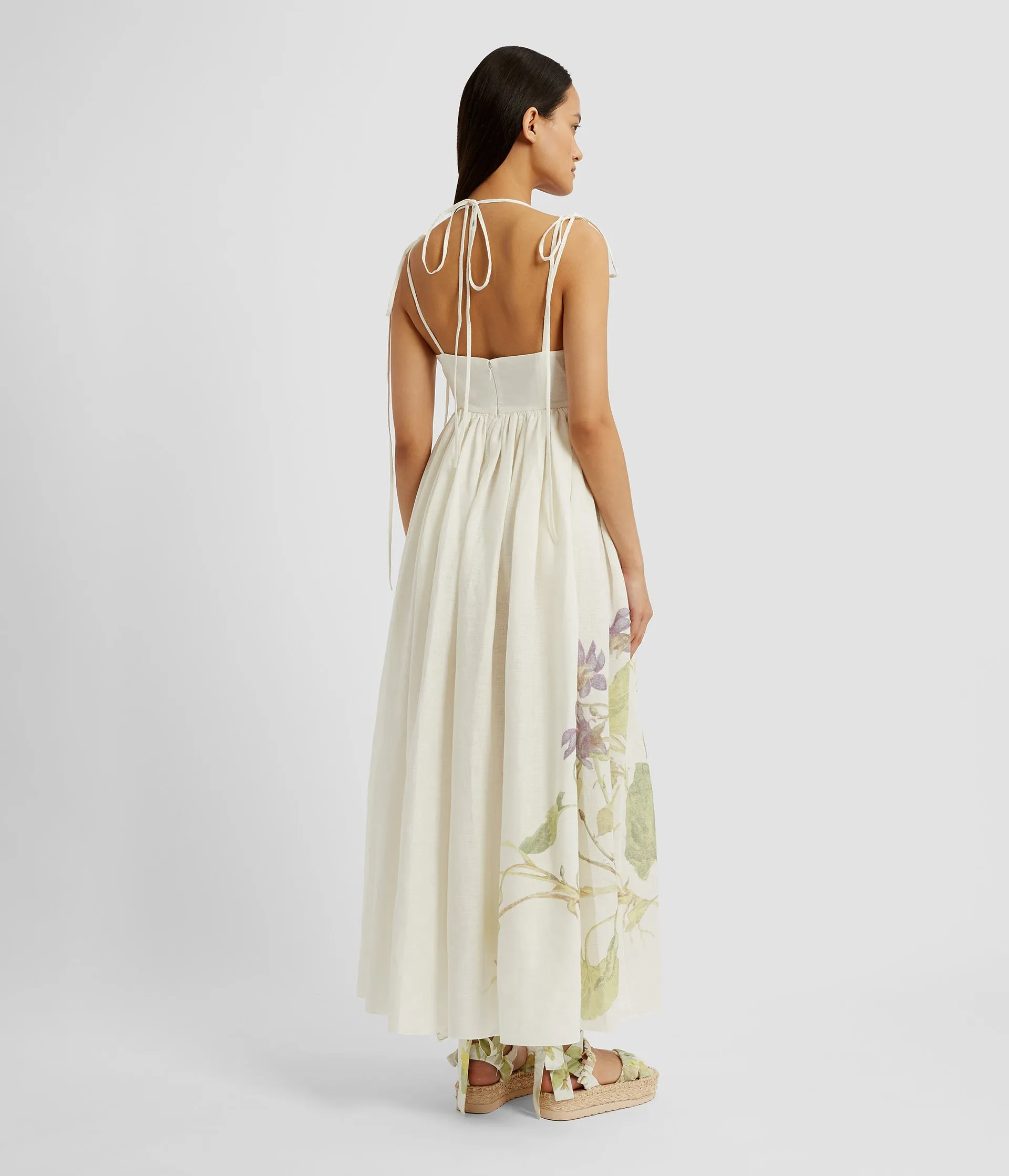 Strappy Fit And Flare Dress sold by ERDEM product image thumbnail 3