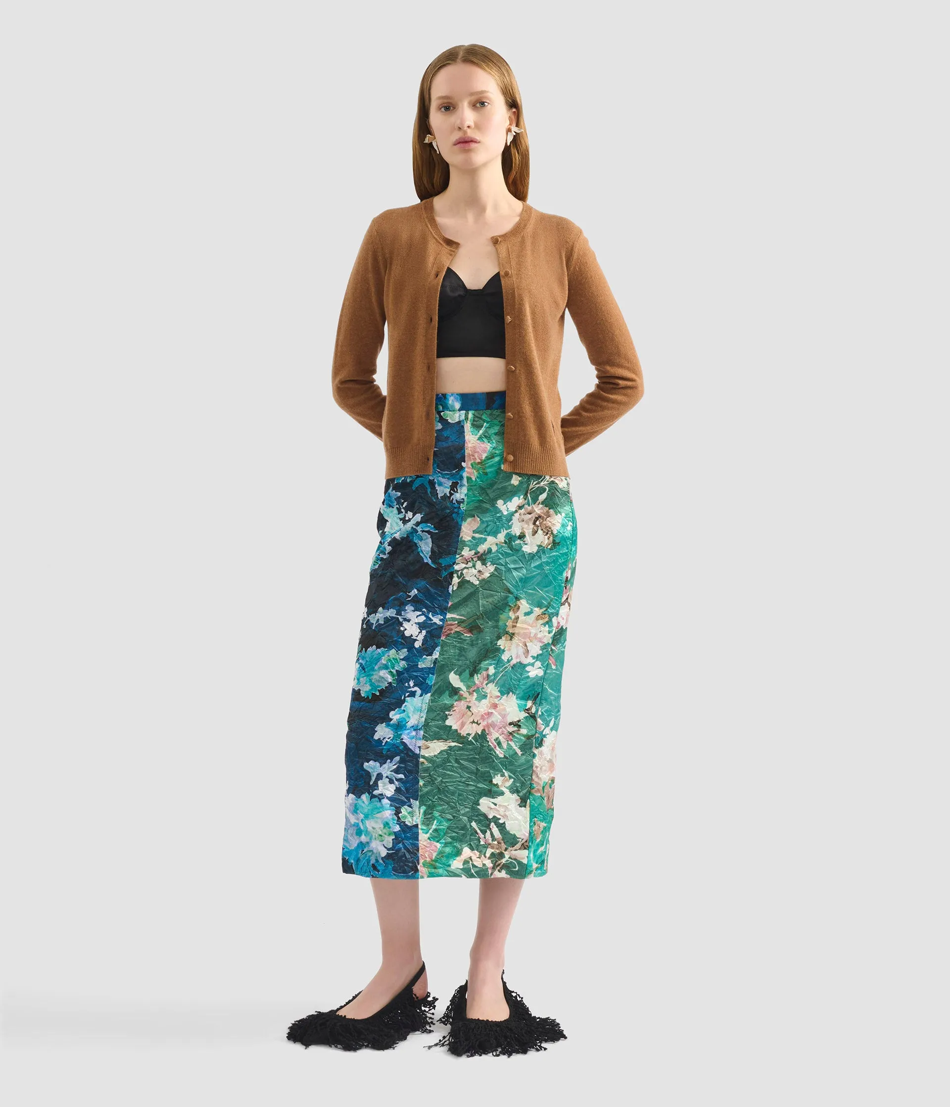 Cashmere Crew Neck Cardigan sold by ERDEM product image thumbnail 2