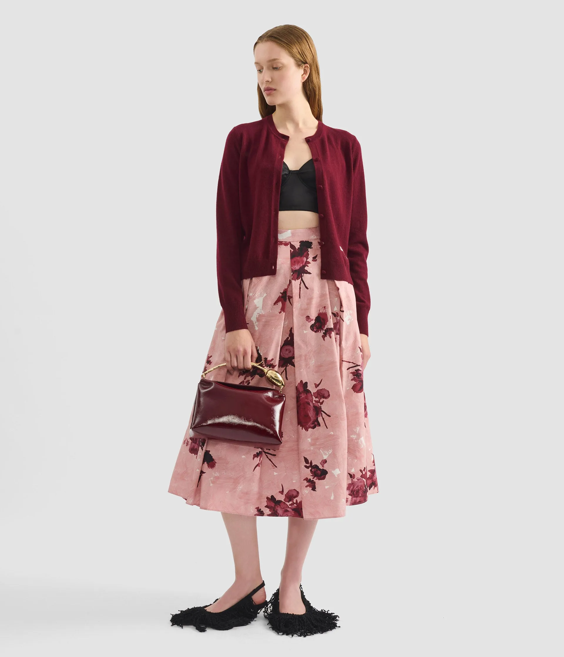 Cashmere Crew Neck Cardigan sold by ERDEM product image thumbnail 2