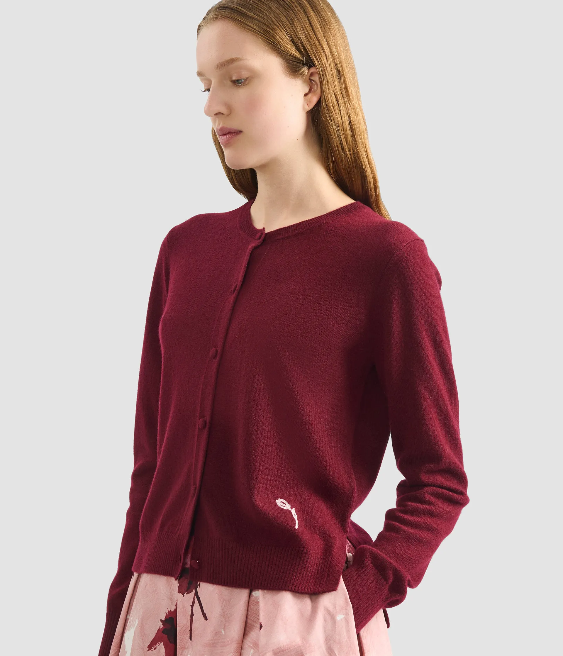 Cashmere Crew Neck Cardigan sold by ERDEM product image thumbnail 5