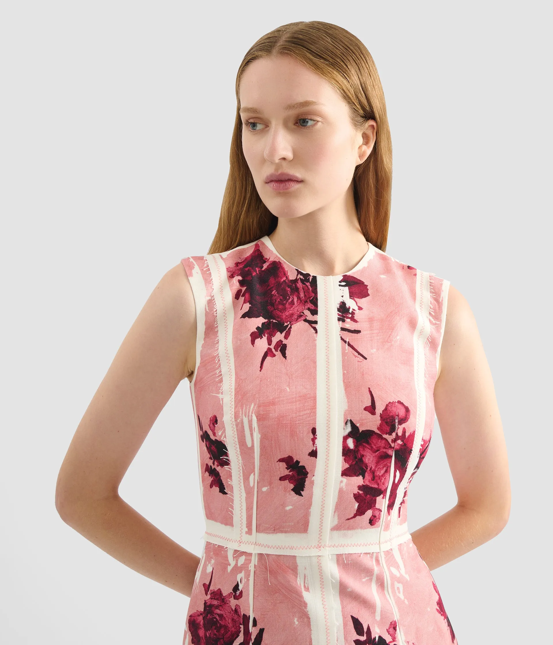 Floral Print Midi Dress sold by ERDEM product image thumbnail 4