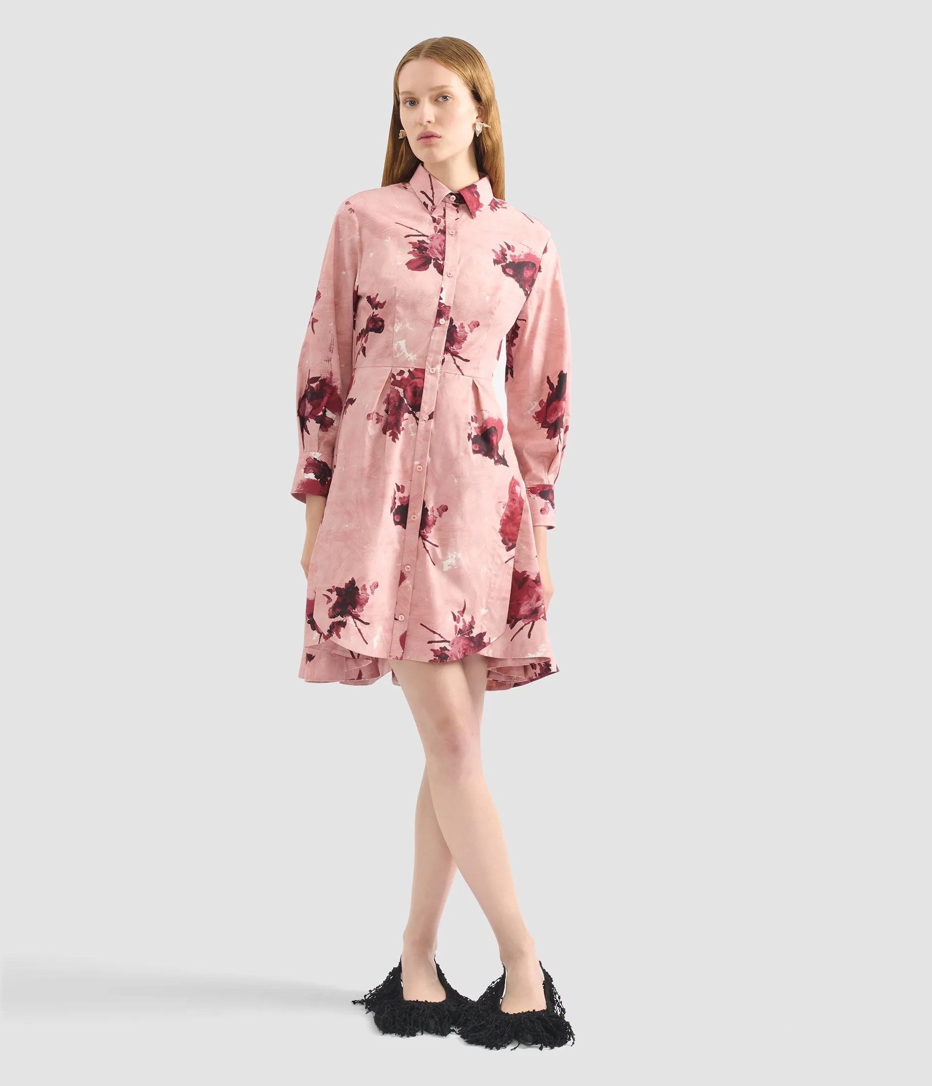 Floral Print Flared Mini Dress sold by ERDEM product image thumbnail 2