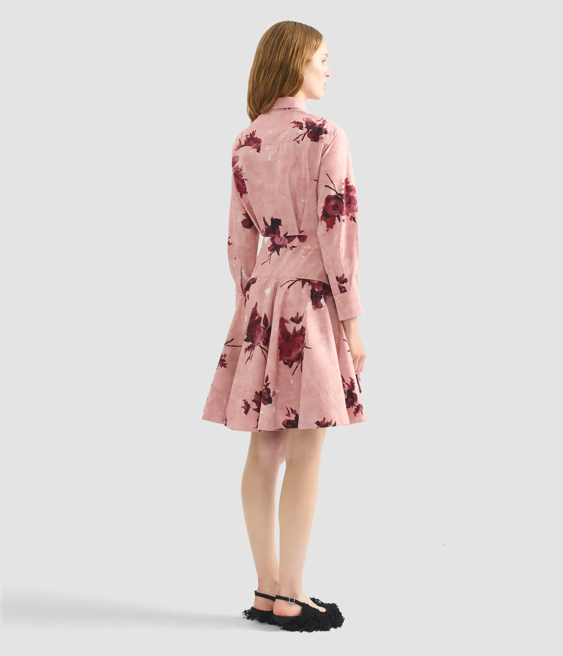 Floral Print Flared Mini Dress sold by ERDEM product image thumbnail 3