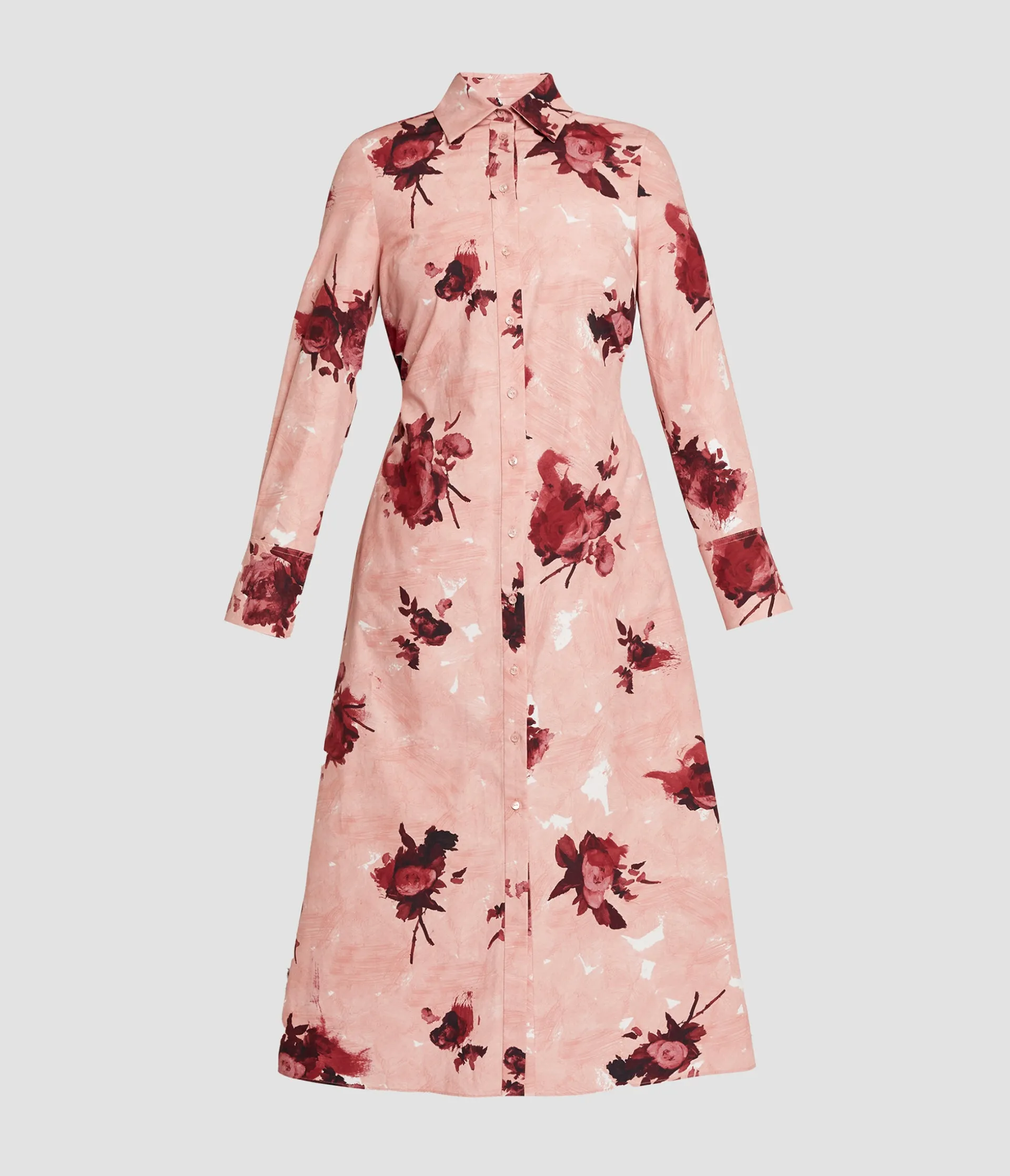 Floral Print Long Sleeve Shirt Dress sold by ERDEM