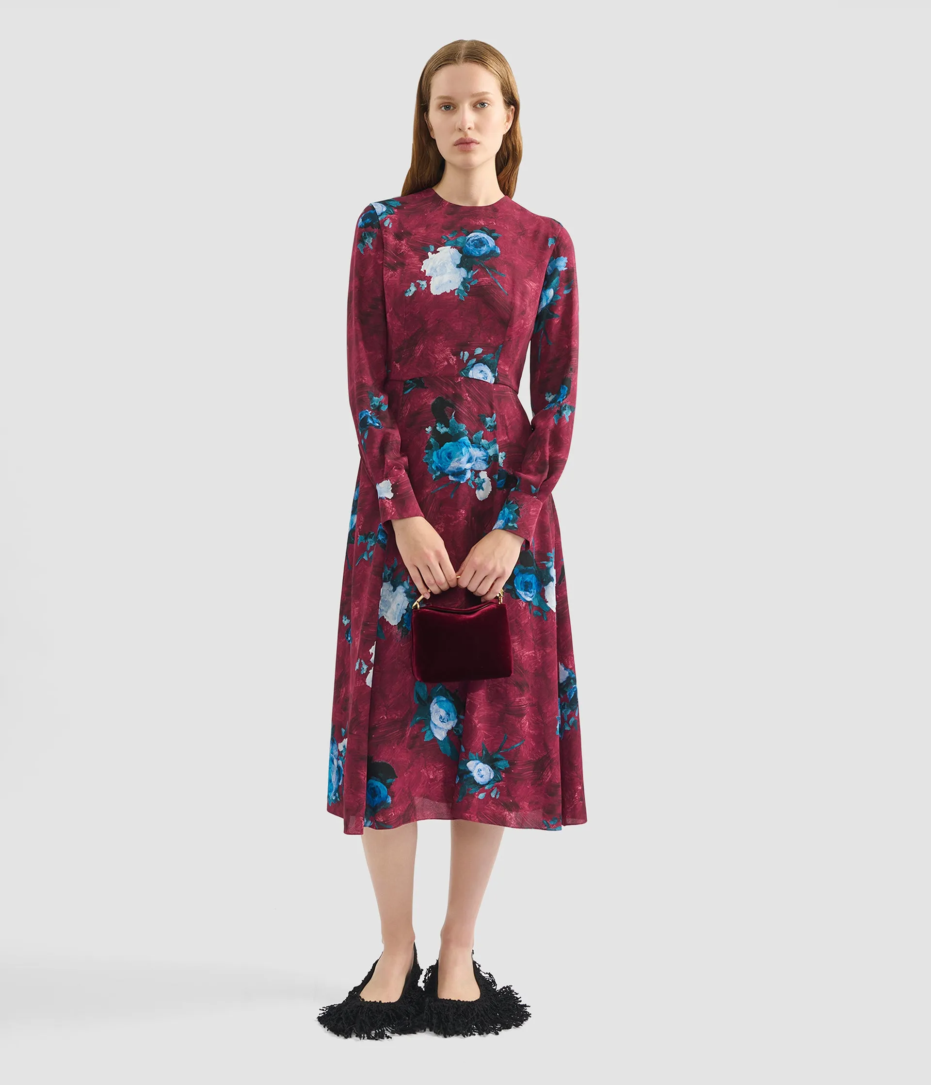 Floral Print Midi Dress sold by ERDEM product image thumbnail 2