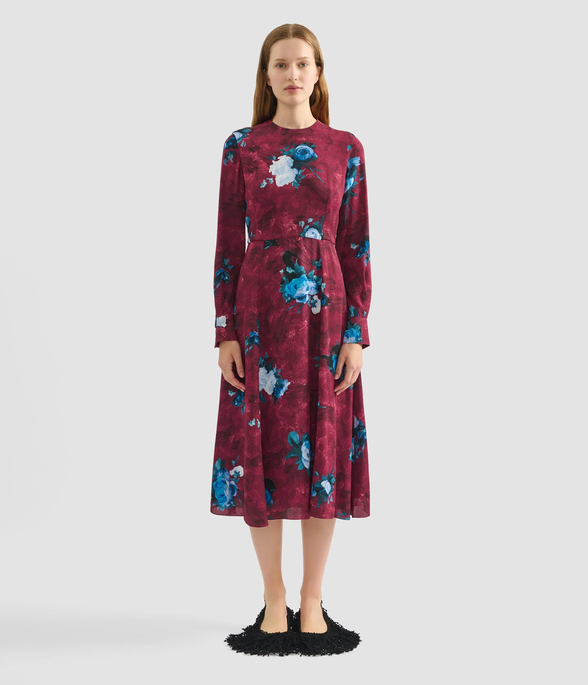 Floral Print Midi Dress sold by ERDEM product image thumbnail 4