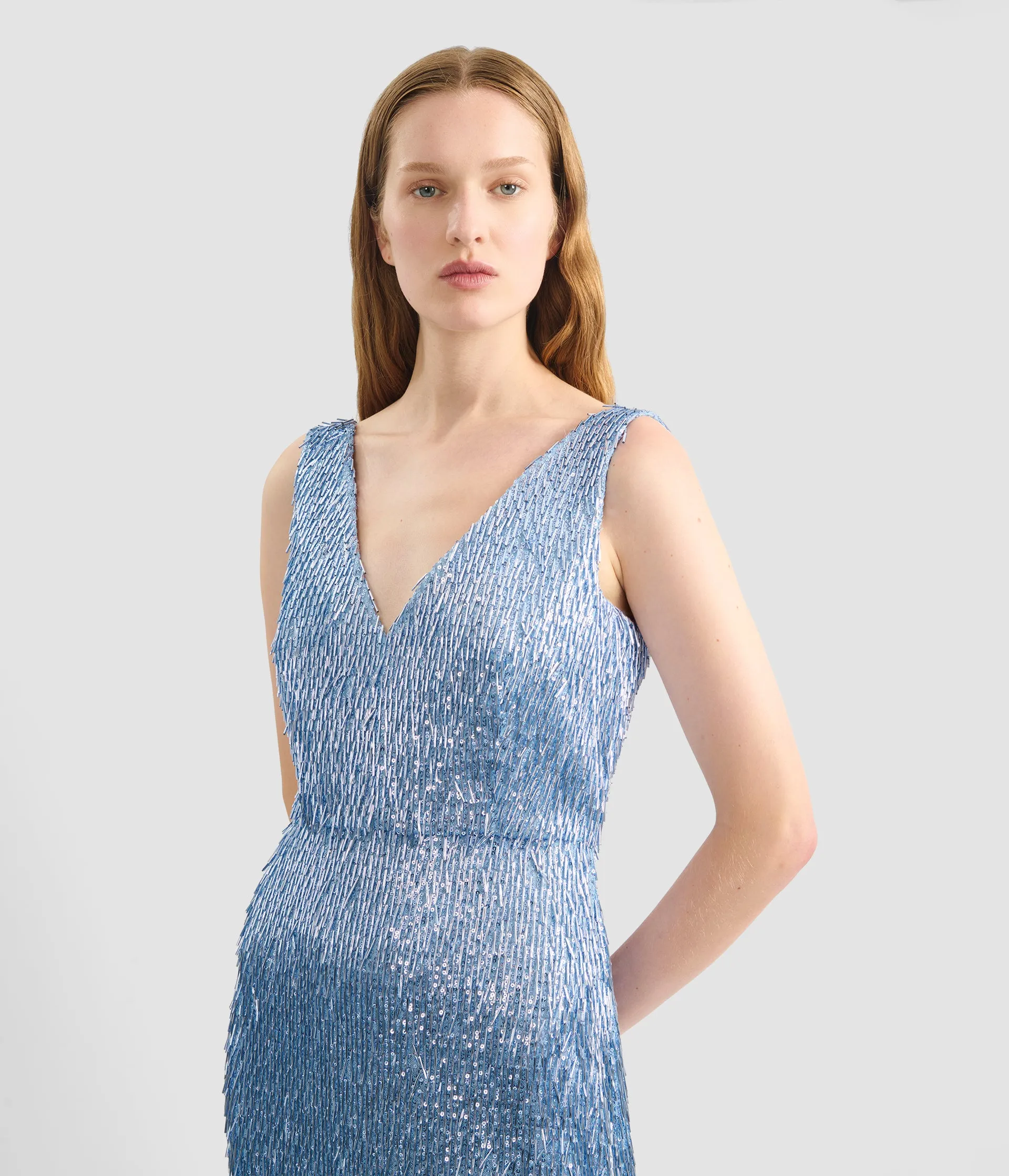 Bugle Sequin Midi Dress sold by ERDEM product image thumbnail 4