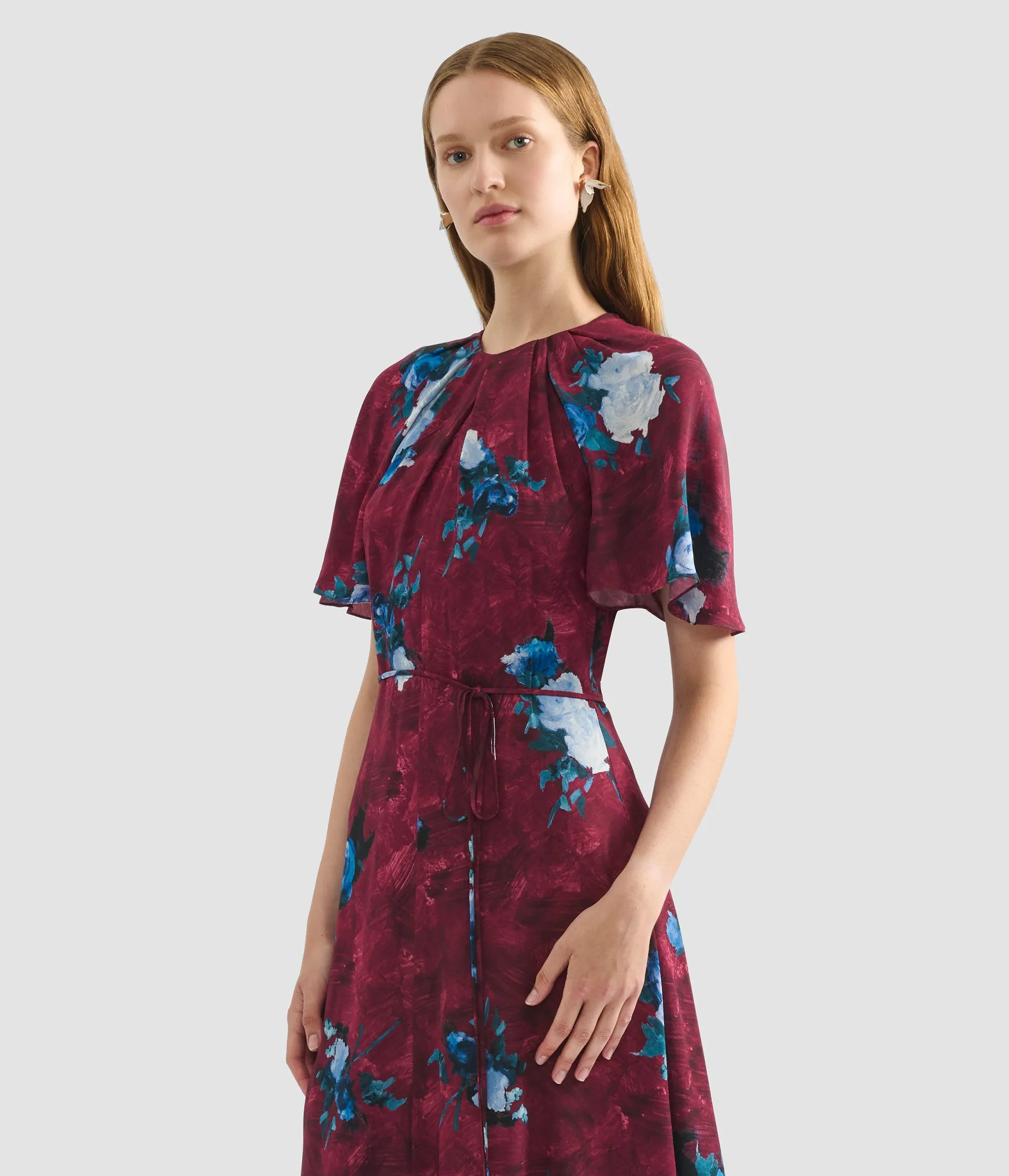 Floral Print Tie-Waist Midi Dress sold by ERDEM product image thumbnail 4