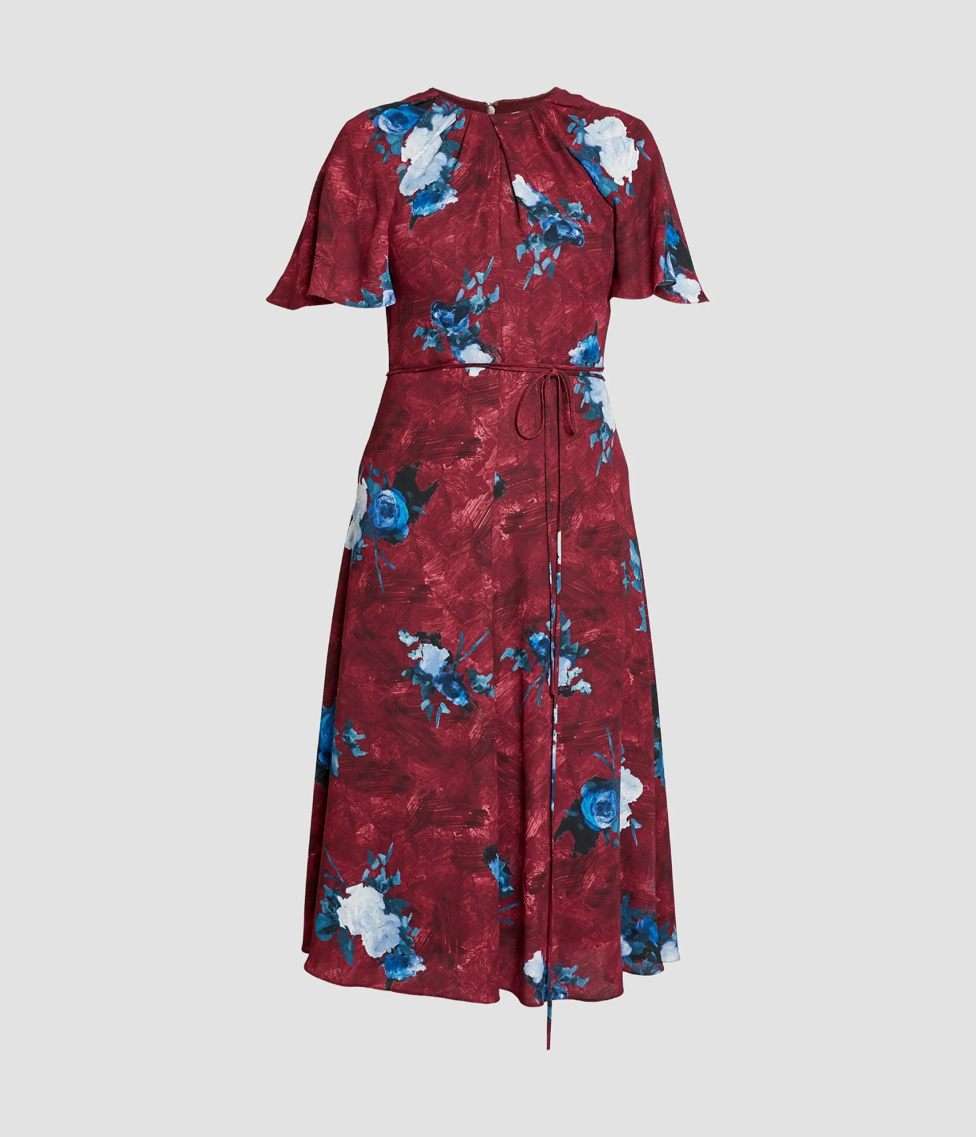 Floral Print Tie-Waist Midi Dress sold by ERDEM