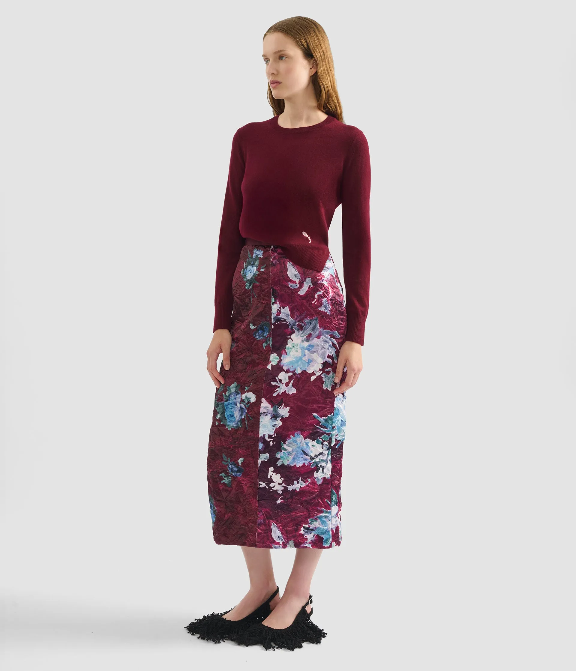 Cashmere Crew Neck Jumper sold by ERDEM product image thumbnail 2