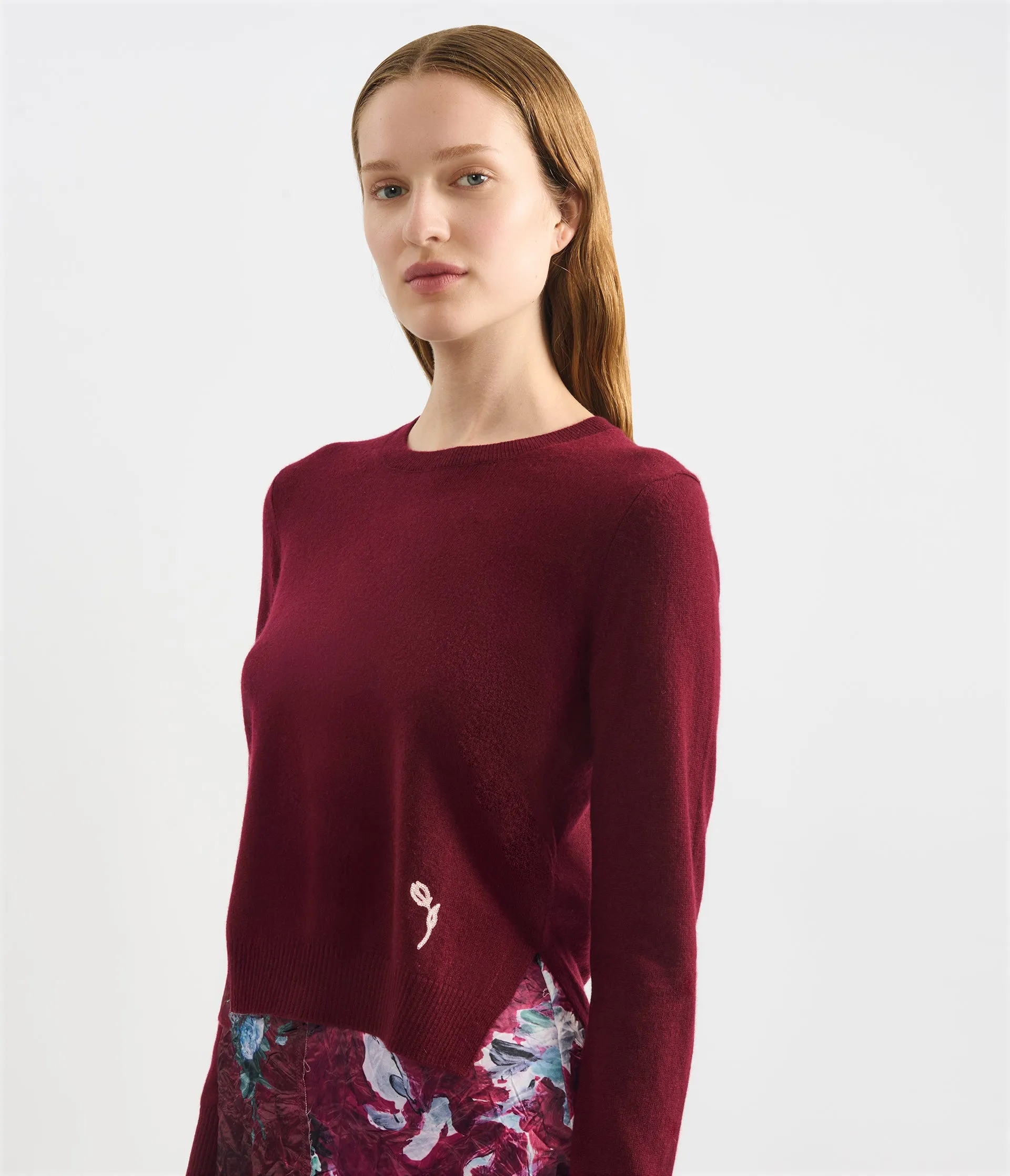 Cashmere Crew Neck Jumper sold by ERDEM product image thumbnail 4