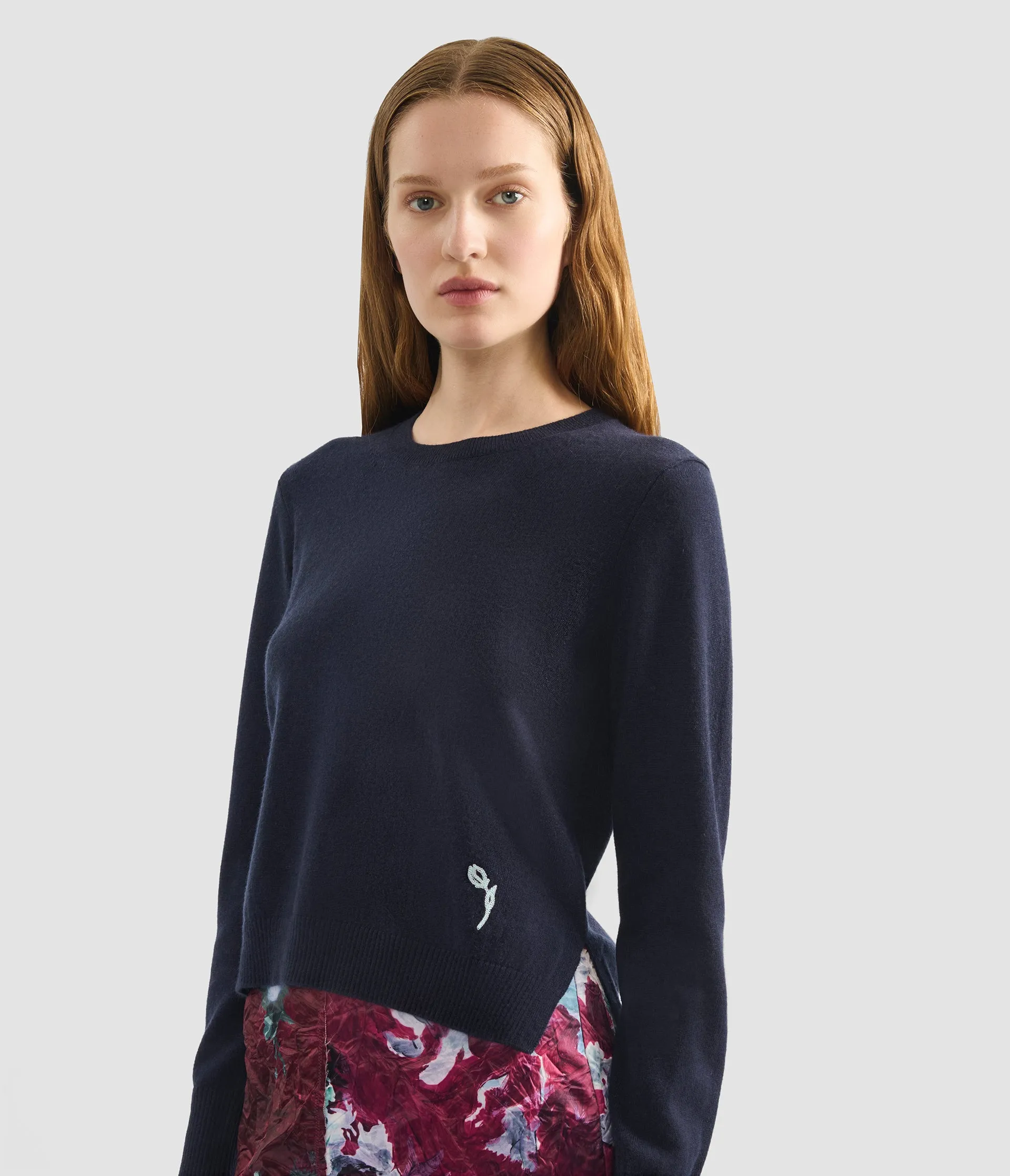 Cashmere Crew Neck Jumper sold by ERDEM product image thumbnail 4