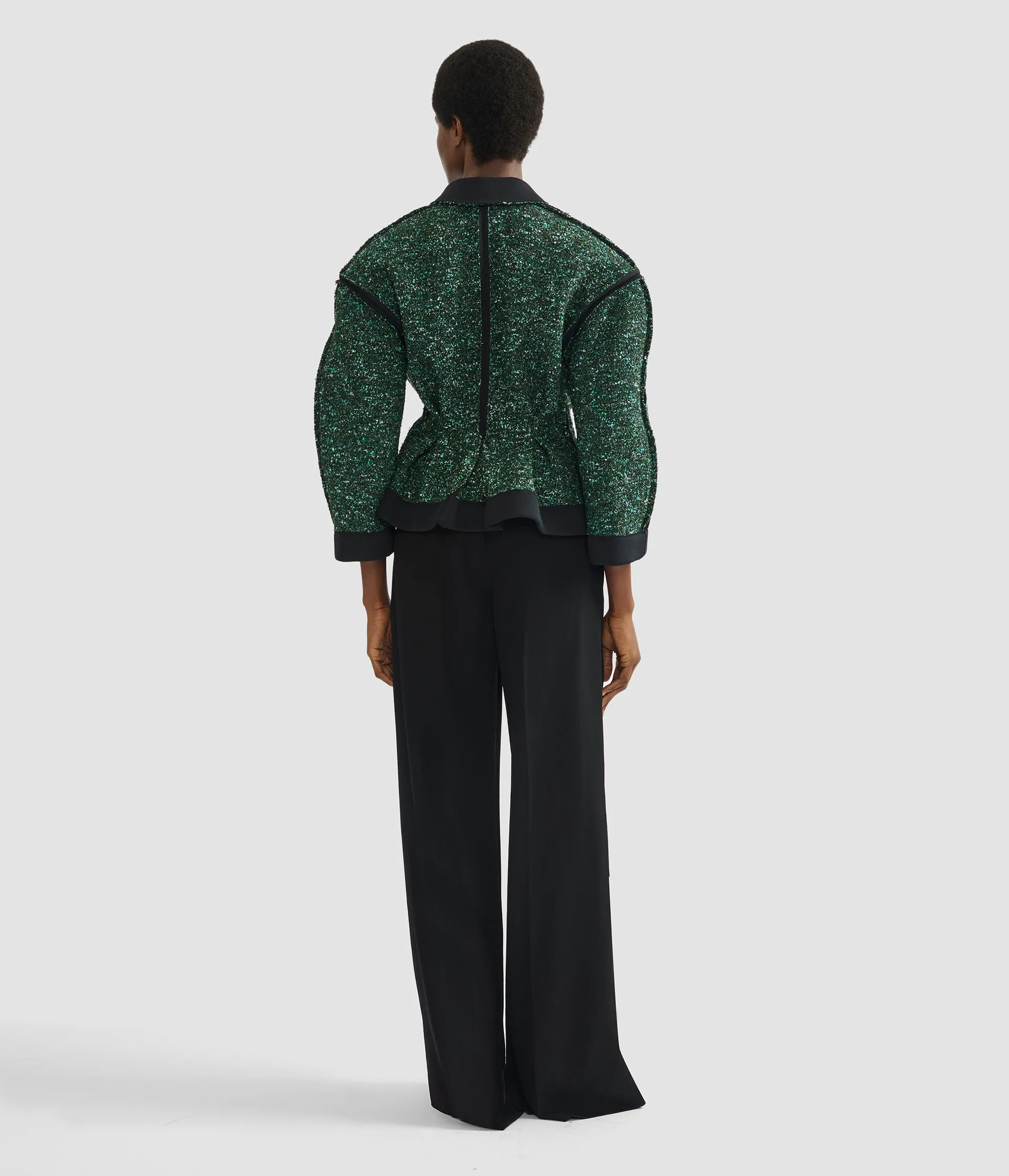 Tweed Fitted Jacket sold by ERDEM product image thumbnail 3