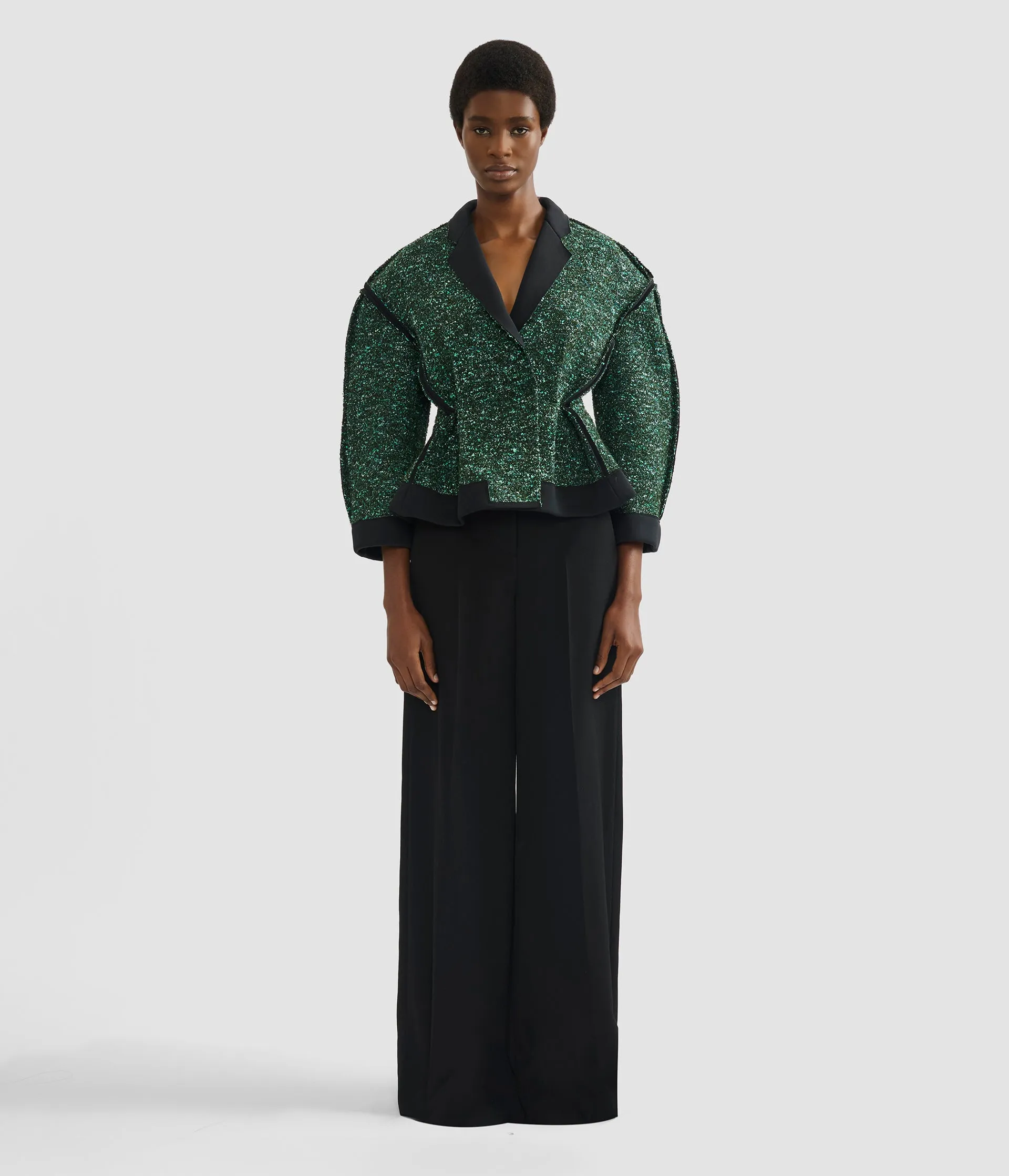 Tweed Fitted Jacket sold by ERDEM product image thumbnail 4