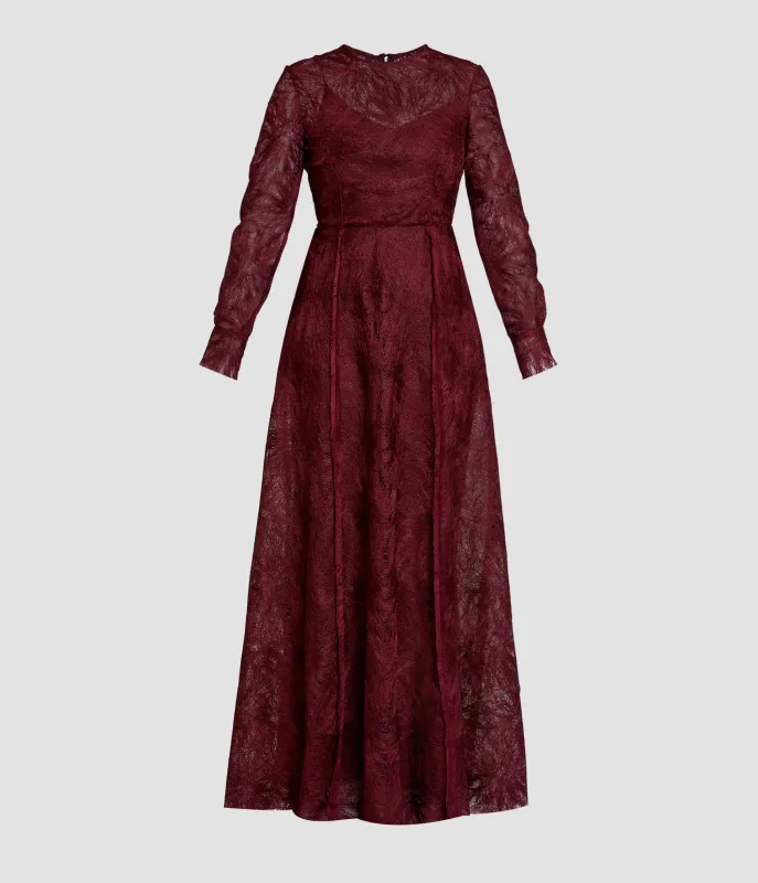 Thread Lace Long Sleeve Gown made by ERDEM