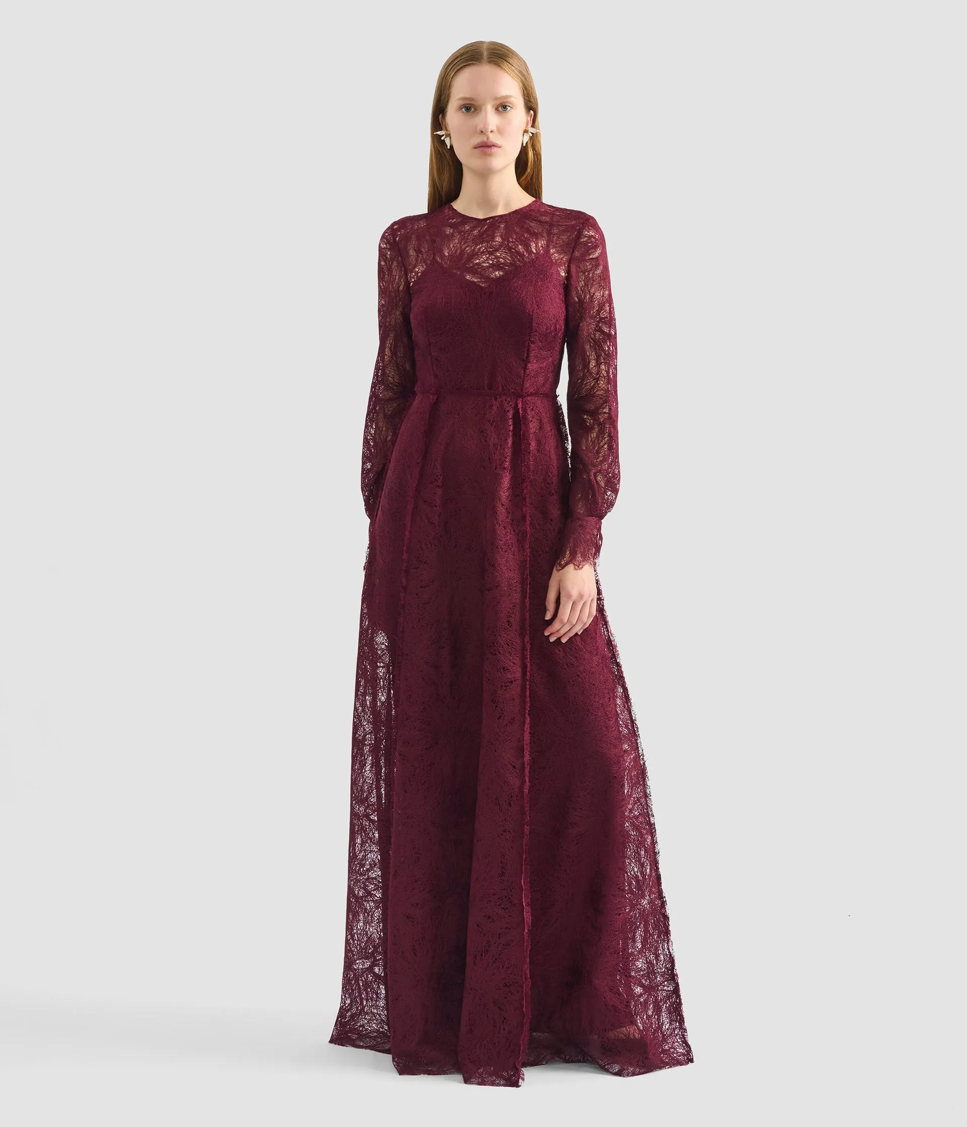 Thread Lace Long Sleeve Gown sold by ERDEM product image thumbnail 2