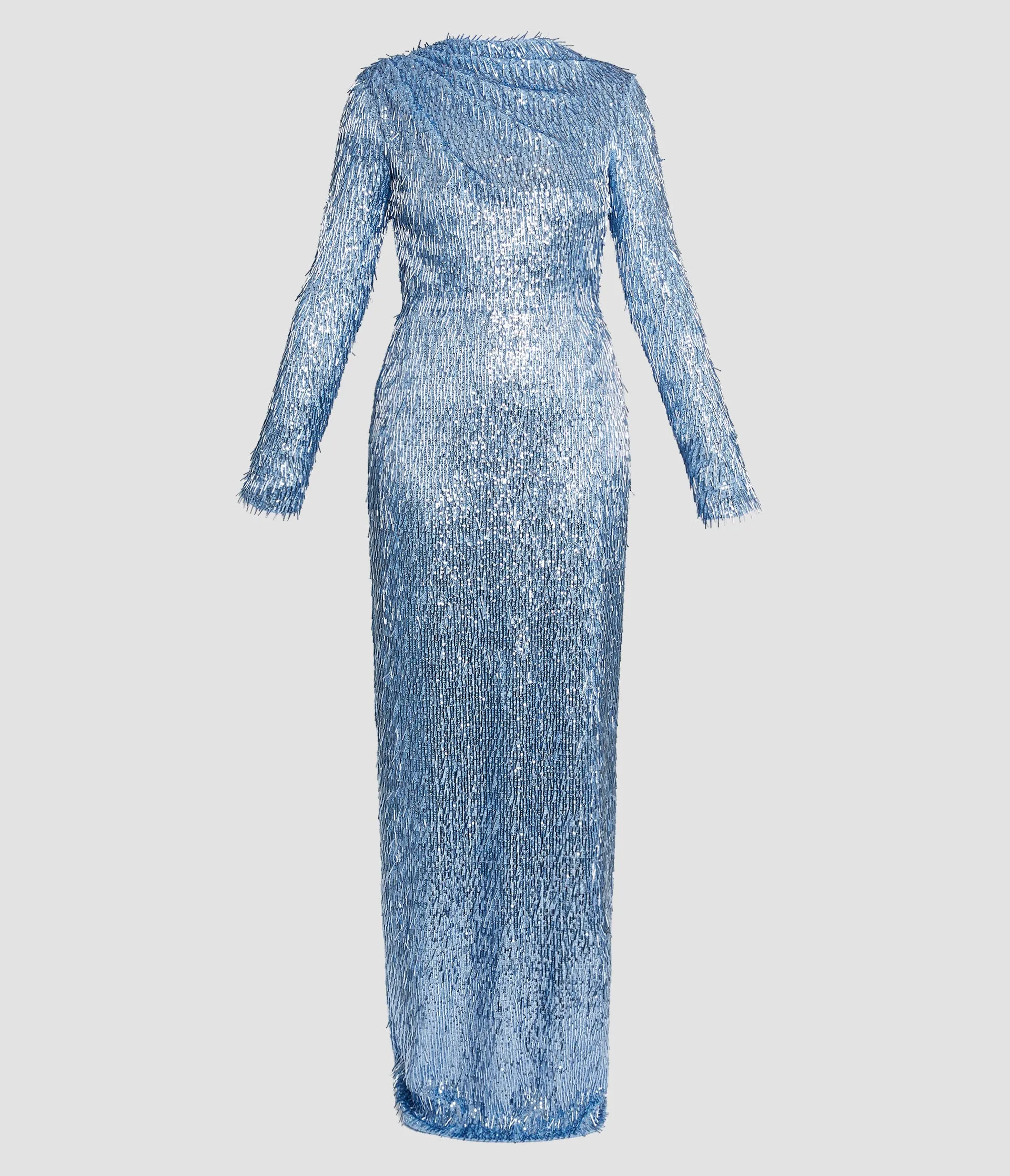 Bugle Sequin Long Sleeve Gown sold by ERDEM