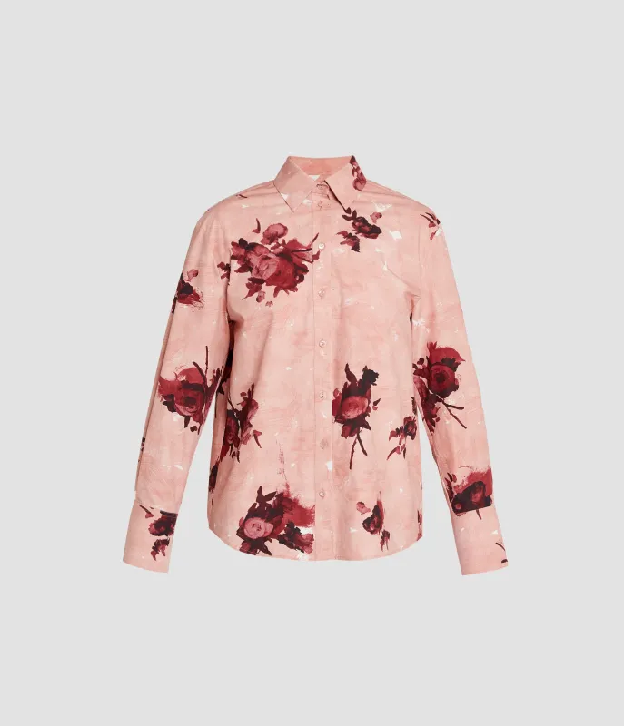 Floral Print Long Sleeve Shirt sold by ERDEM