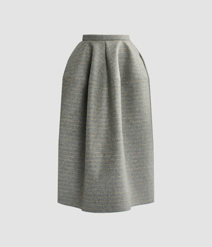 Pinstripe Full Midi Skirt sold by ERDEM
