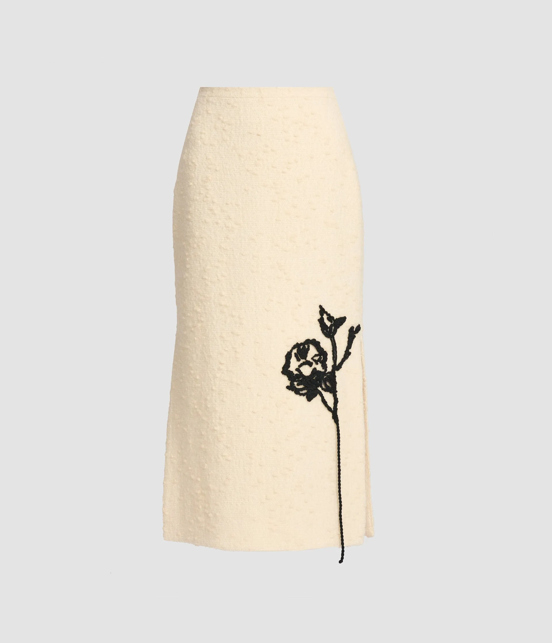 Embroidered Bouclé Pencil Skirt sold by ERDEM