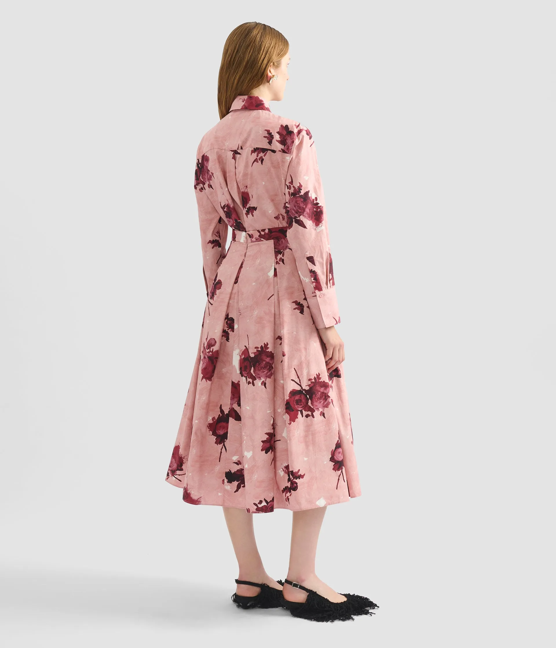 Floral Print Pleated Midi Skirt sold by ERDEM product image thumbnail 3
