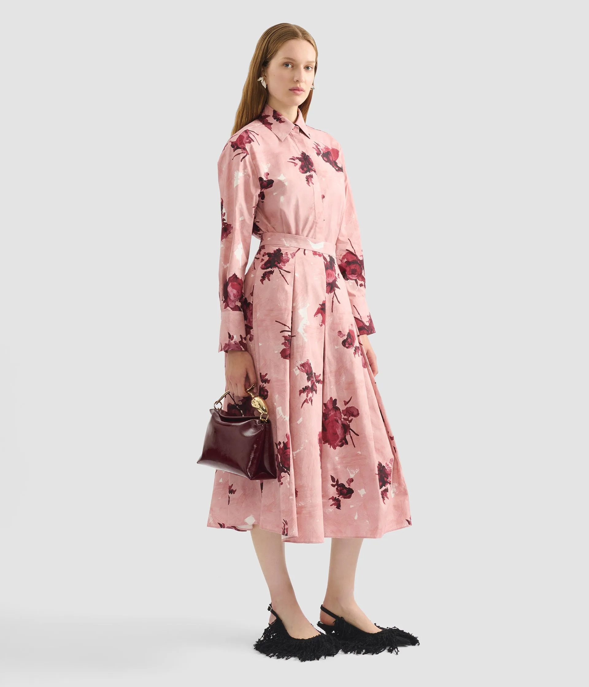 Floral Print Pleated Midi Skirt sold by ERDEM product image thumbnail 2