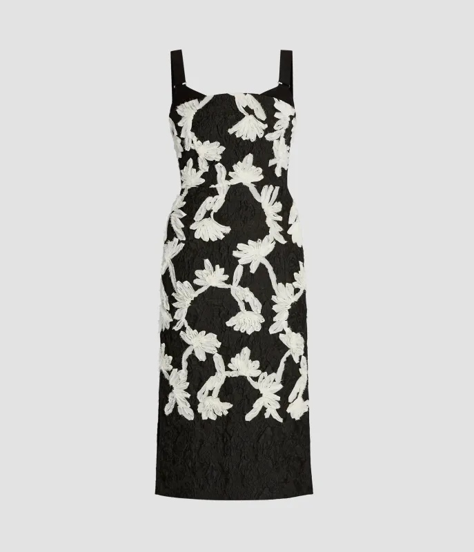 Embroidered Jacquard Midi Dress sold by ERDEM