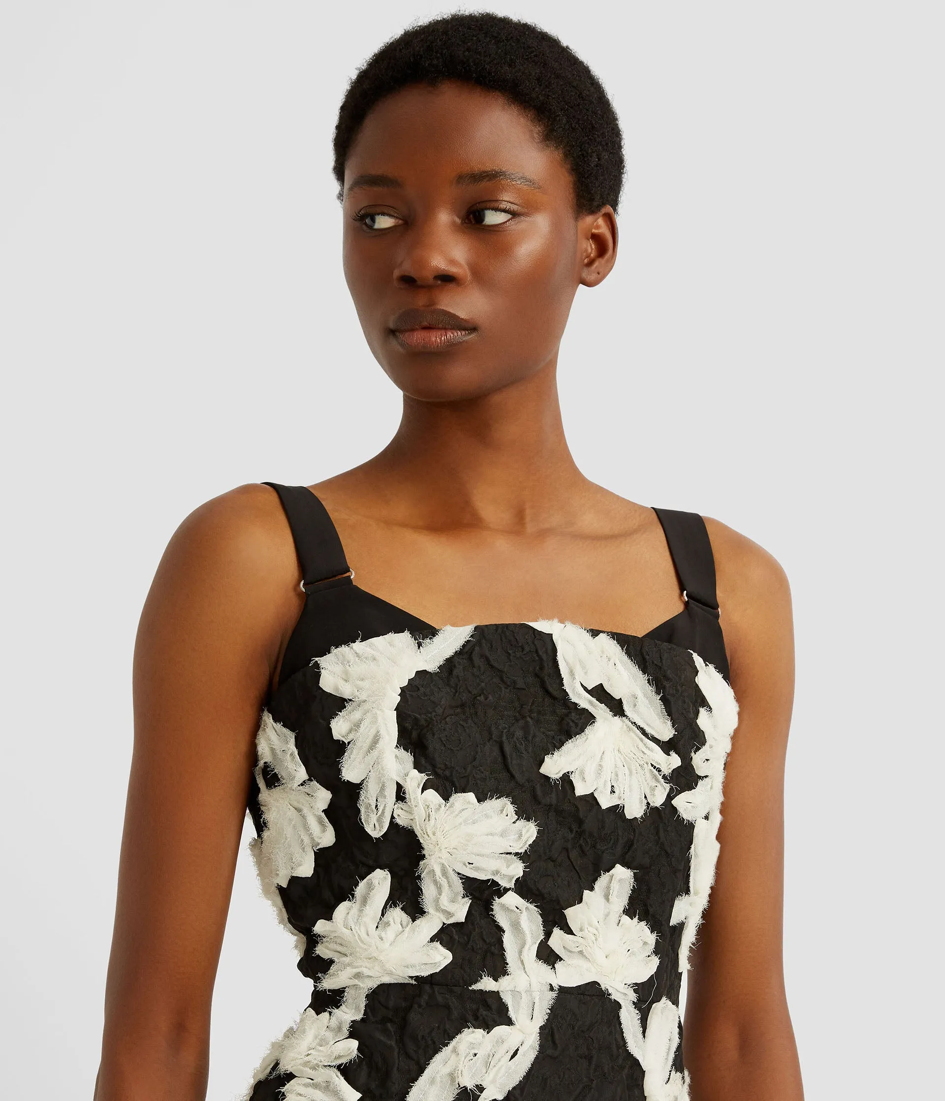 Embroidered Jacquard Midi Dress sold by ERDEM product image thumbnail 4