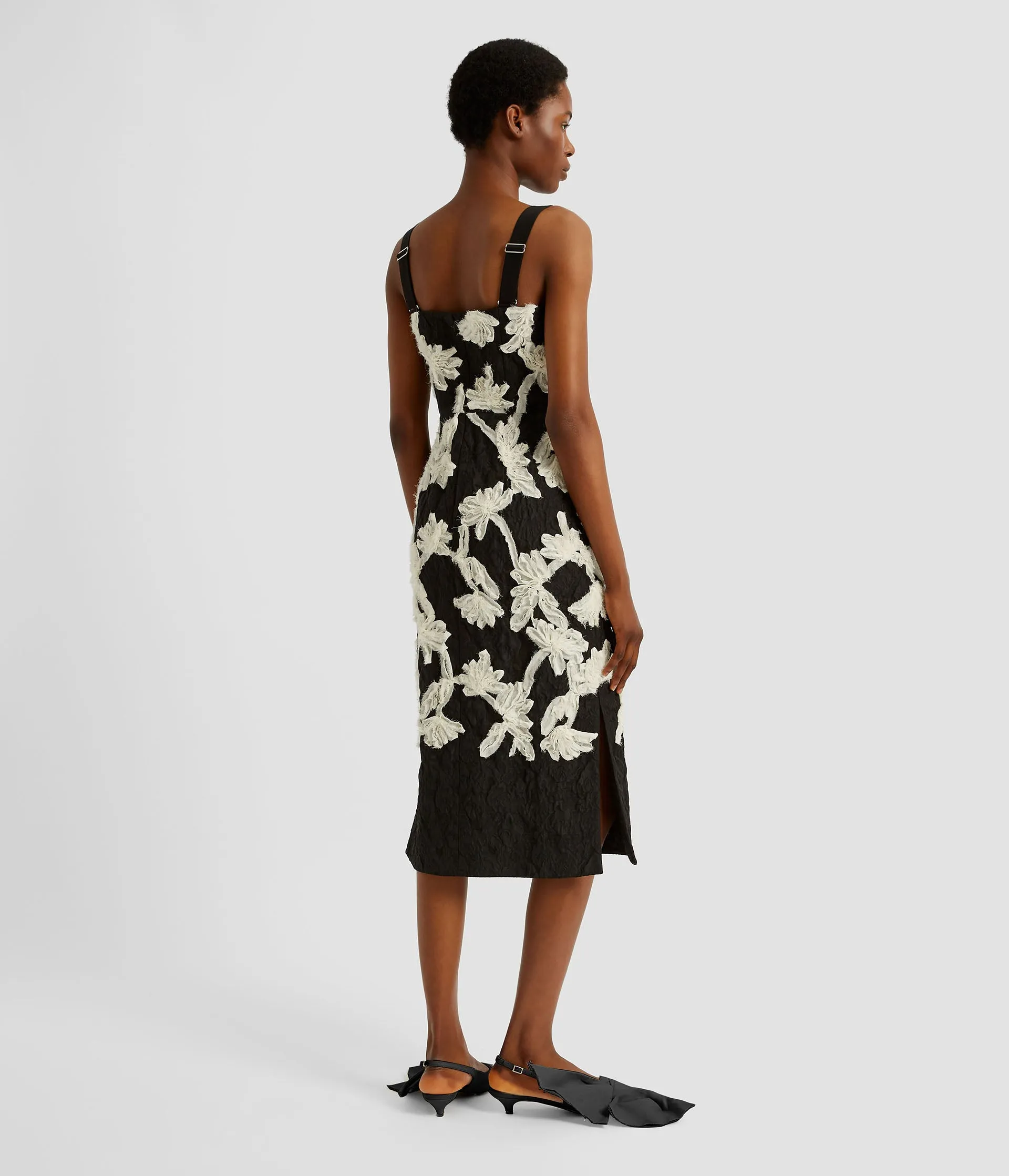 Embroidered Jacquard Midi Dress sold by ERDEM product image thumbnail 3