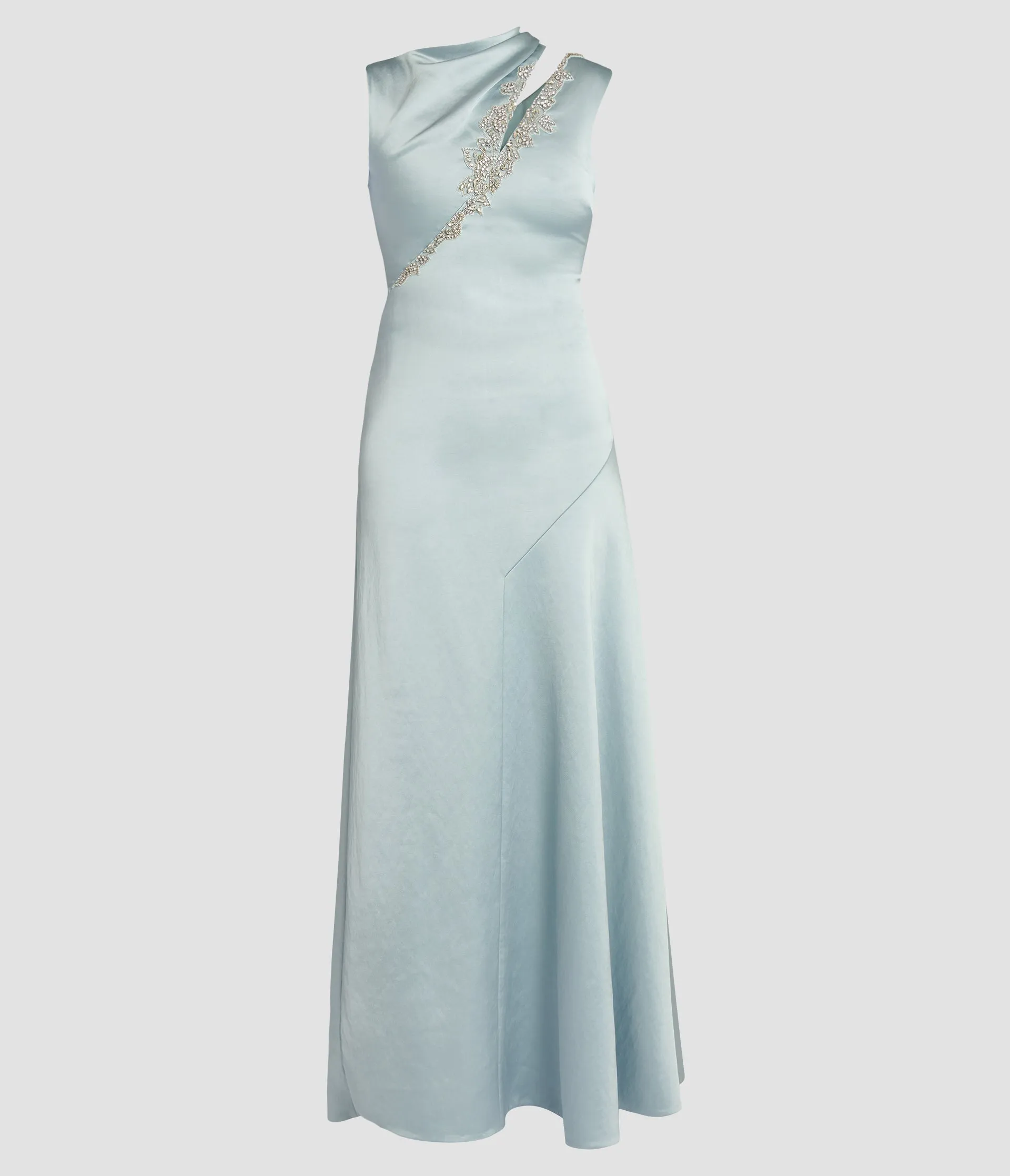 Embellished Satin Sleeveless Gown sold by ERDEM