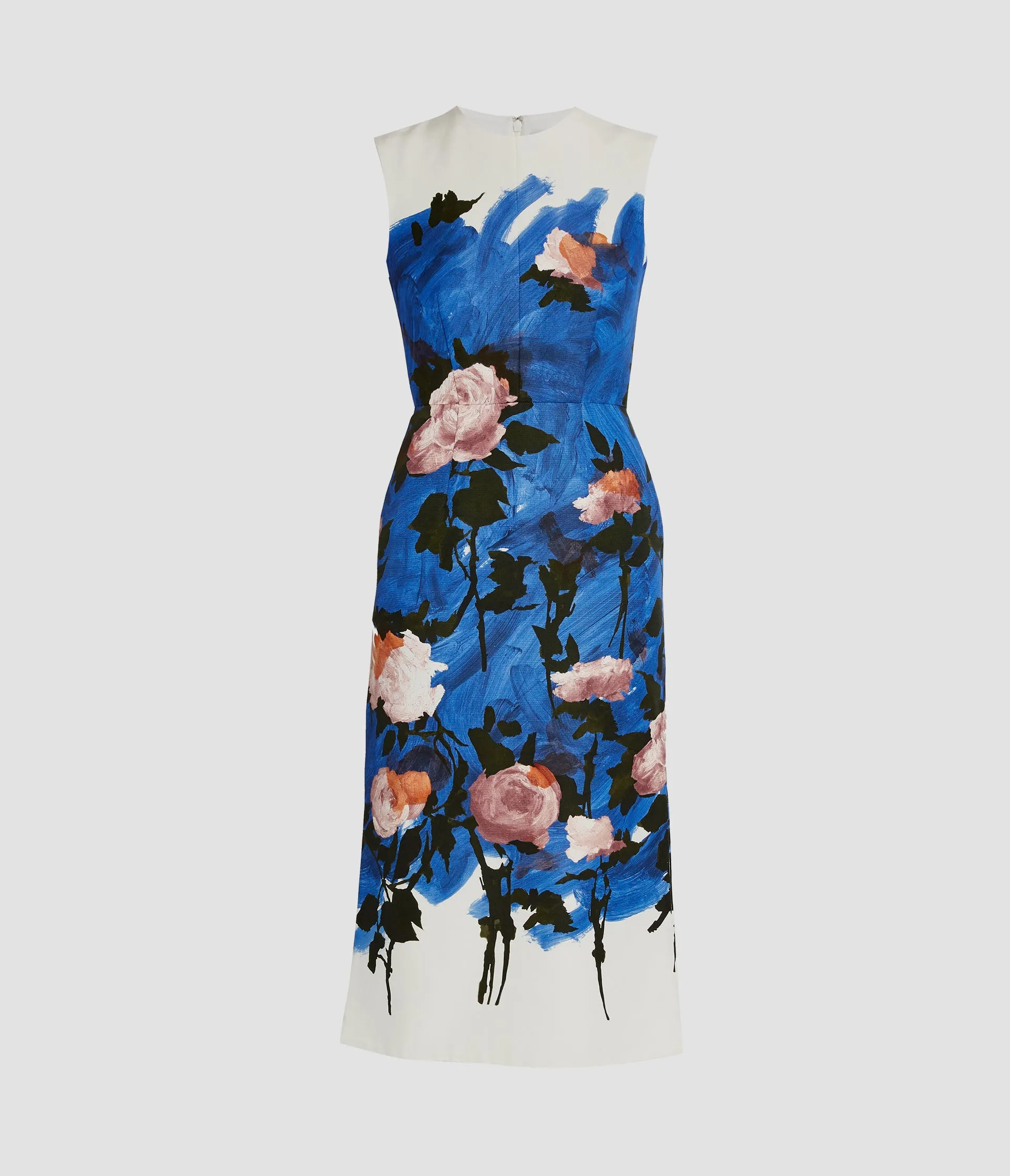 Floral Print Cotton Faille Midi Dress sold by ERDEM