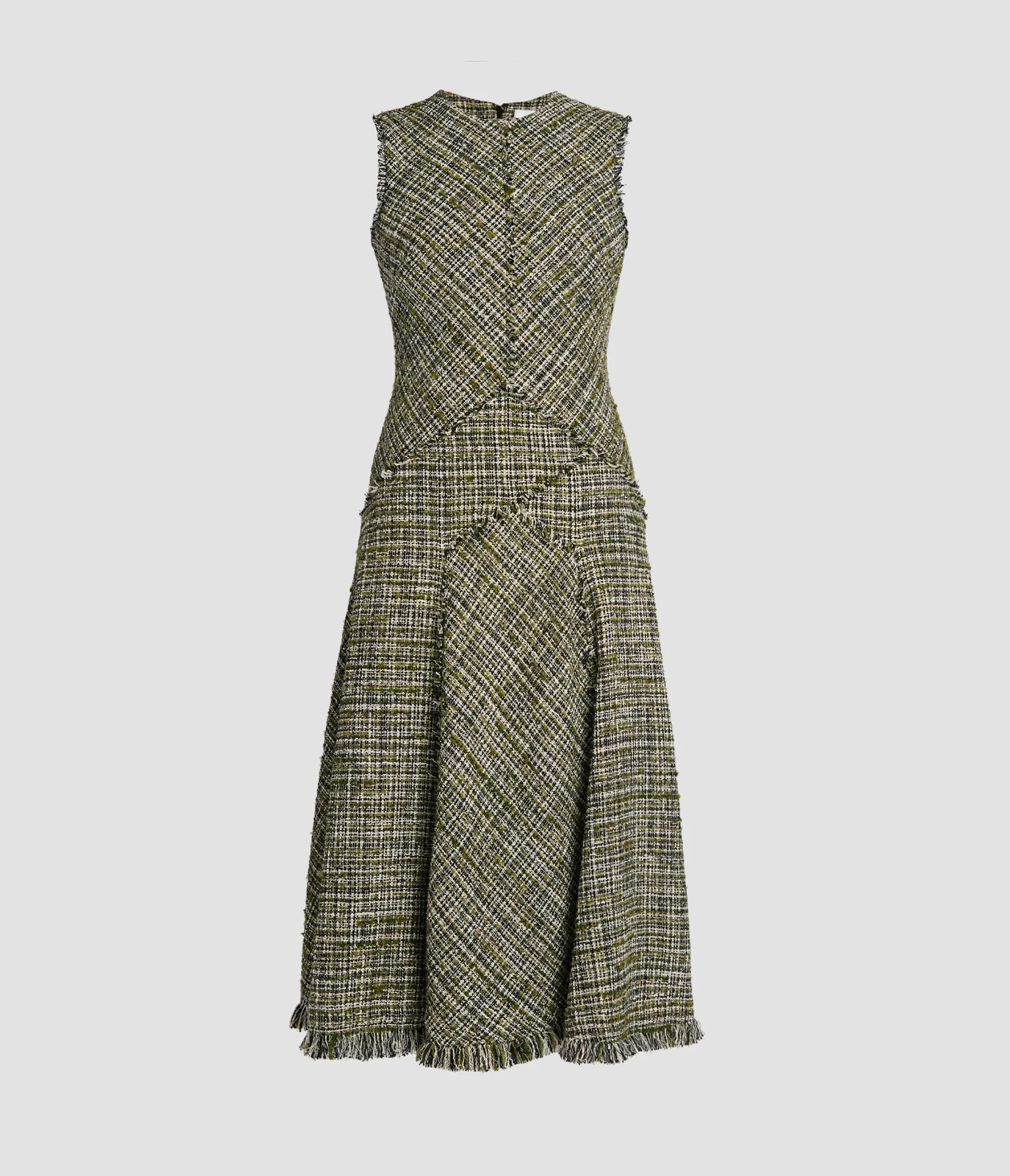 Tweed Paneled Midi Dress sold by ERDEM