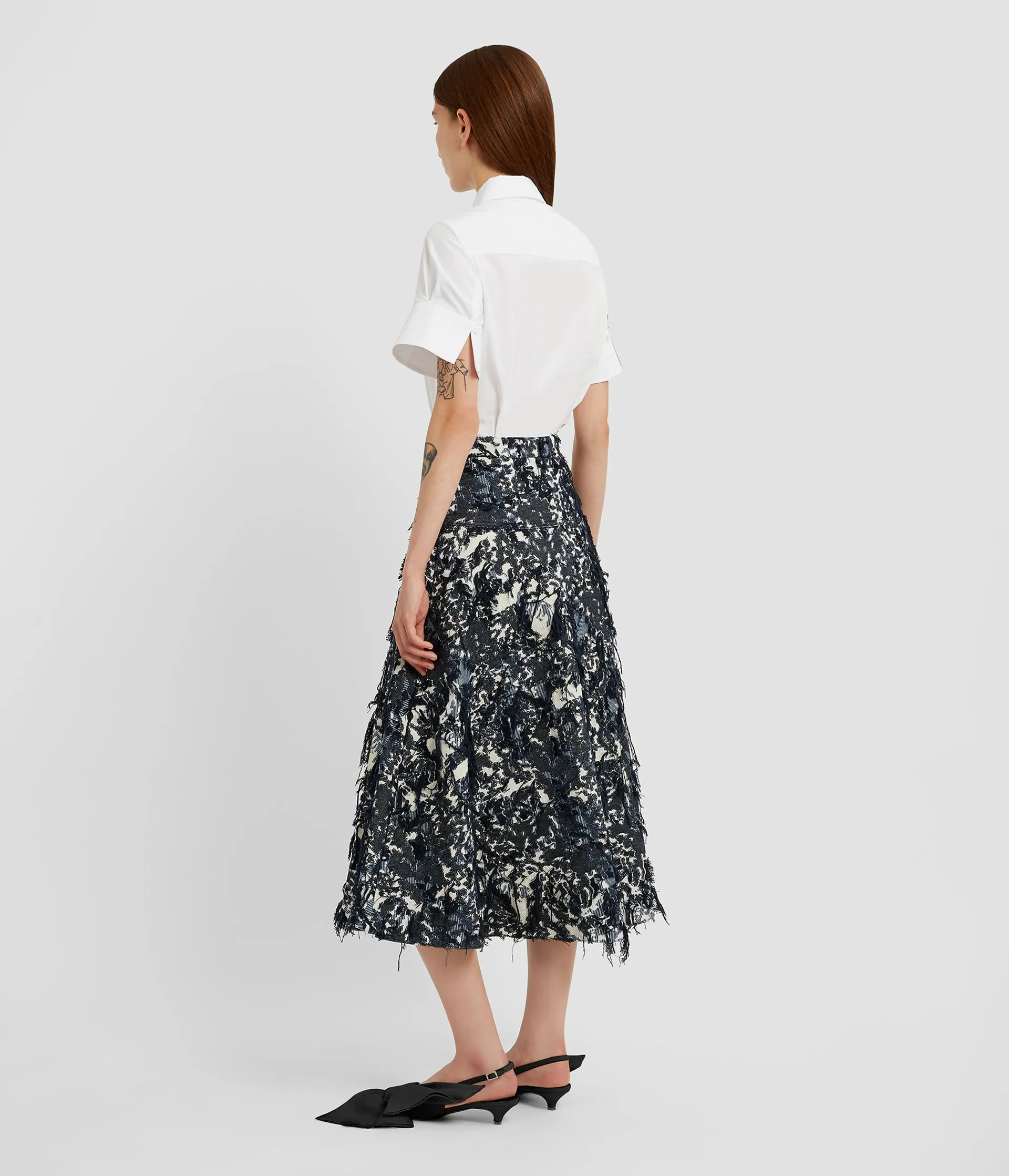 Floral Appliqué Short Sleeve Shirt sold by ERDEM product image thumbnail 3