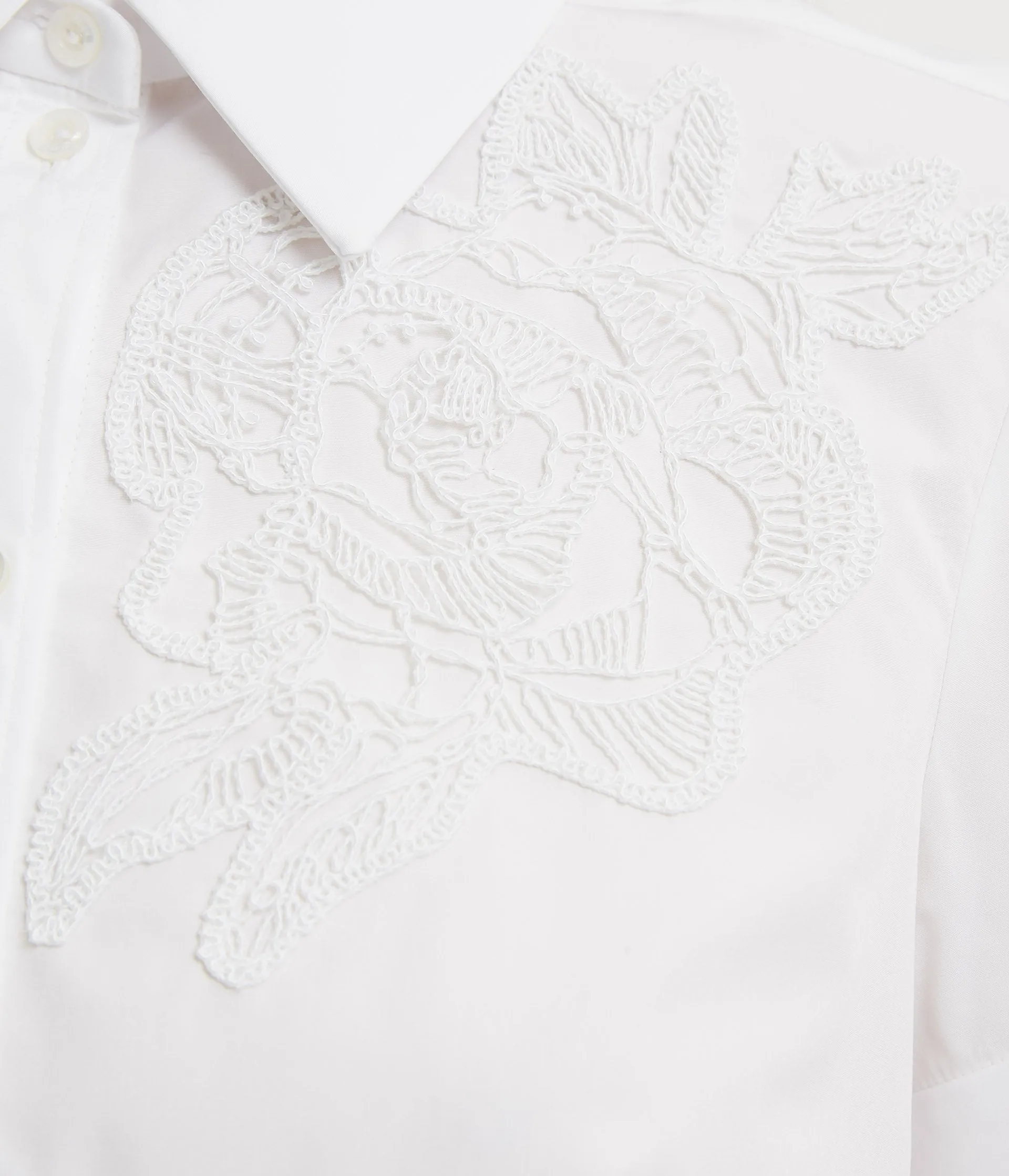 Floral Appliqué Short Sleeve Shirt sold by ERDEM product image thumbnail 5