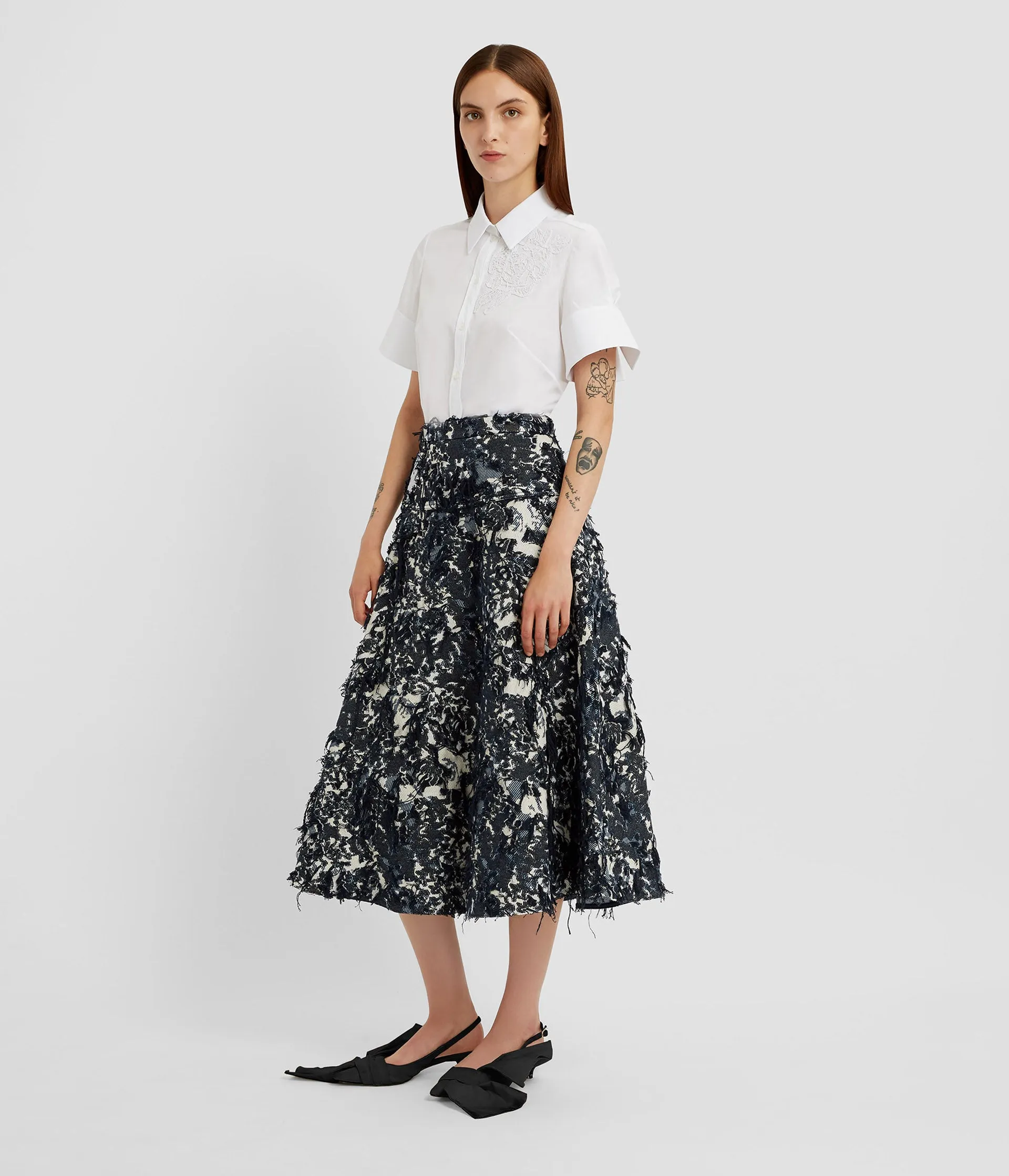 Floral Appliqué Short Sleeve Shirt sold by ERDEM product image thumbnail 2