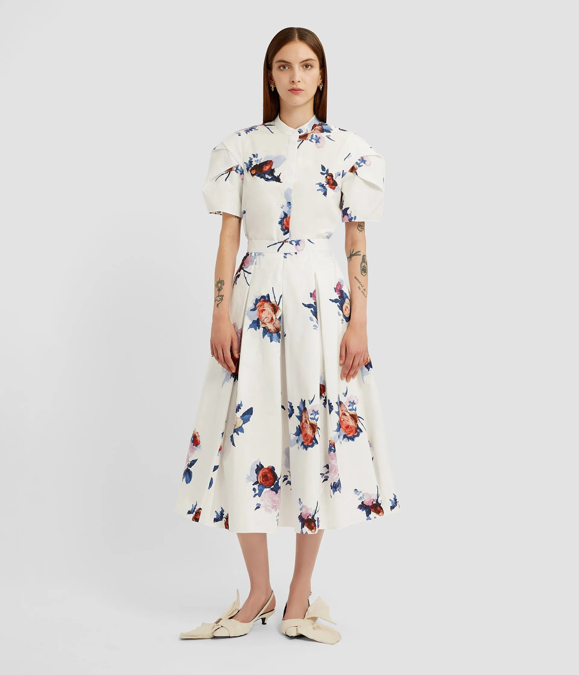 Floral Print Short Sleeve Shirt sold by ERDEM product image thumbnail 2