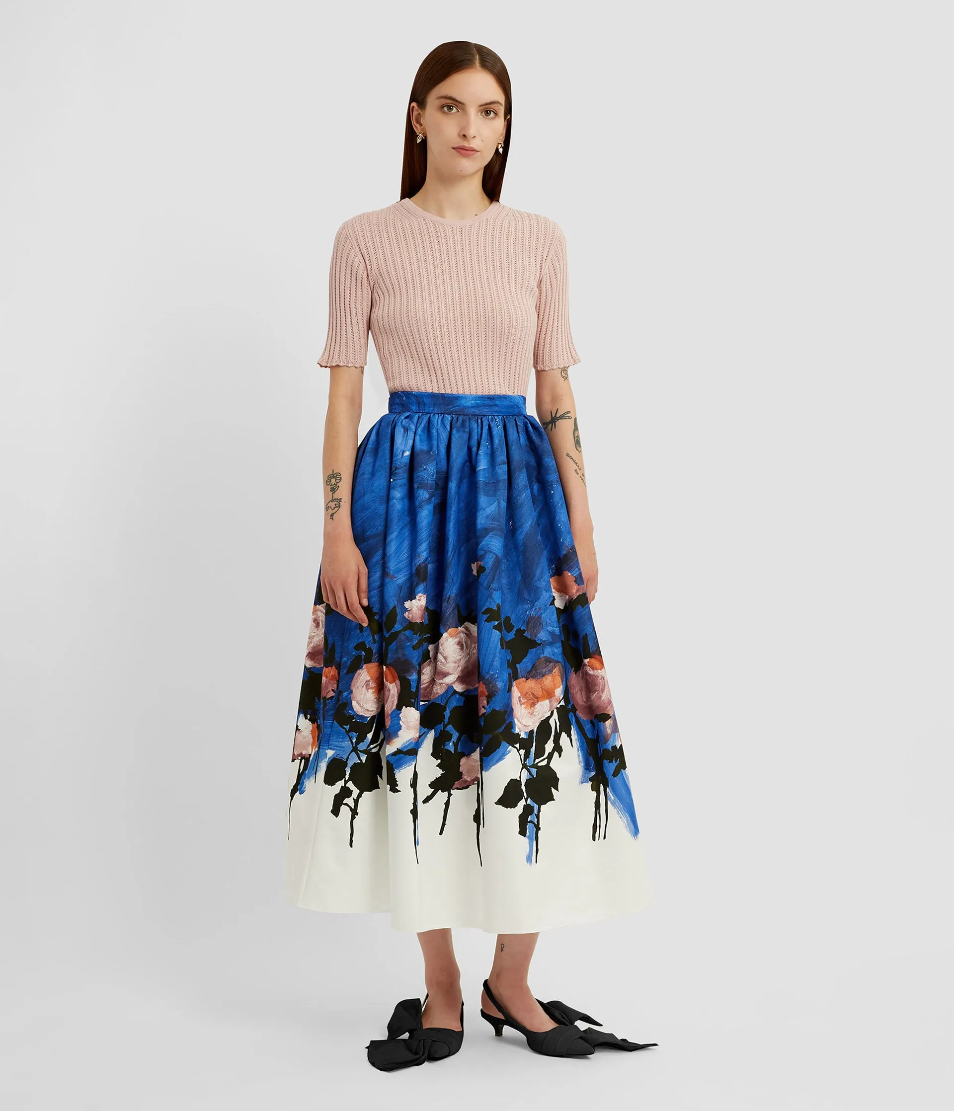 Pointelle Short Sleeve Knit Top sold by ERDEM product image thumbnail 2