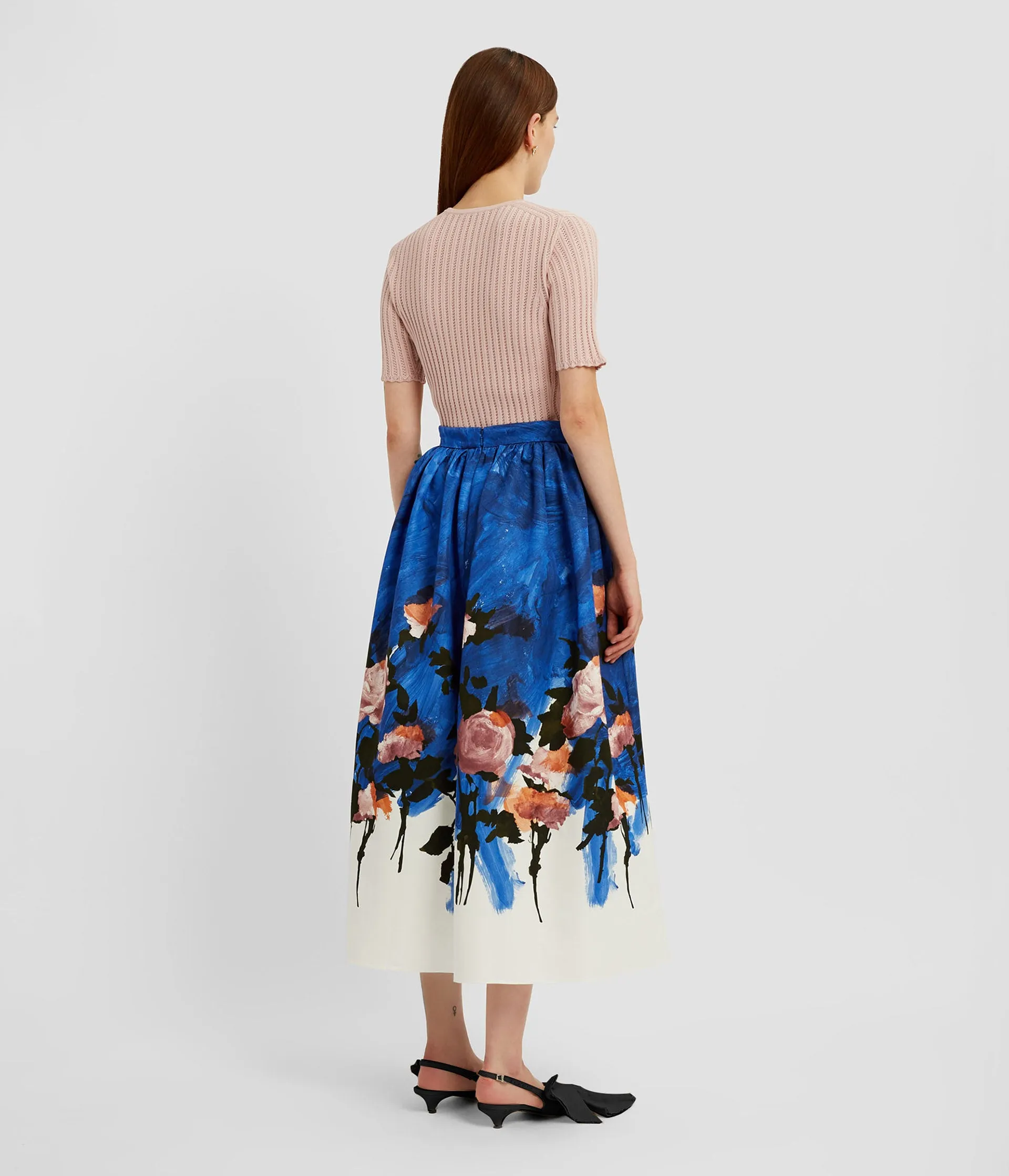 Pointelle Short Sleeve Knit Top sold by ERDEM product image thumbnail 3